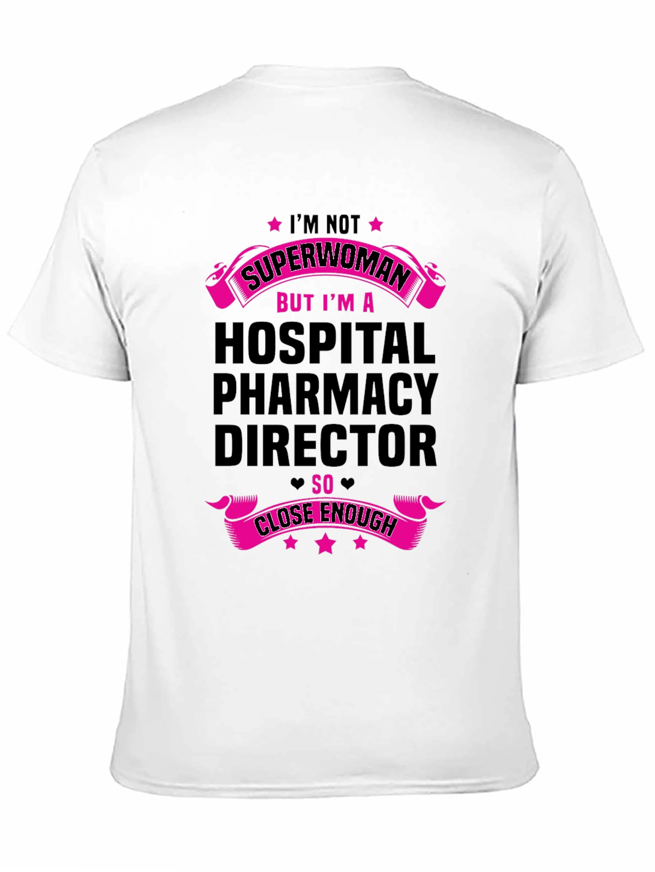 Black Hospital Pharmacy Director T-Shirt - Superwoman Gift view 11