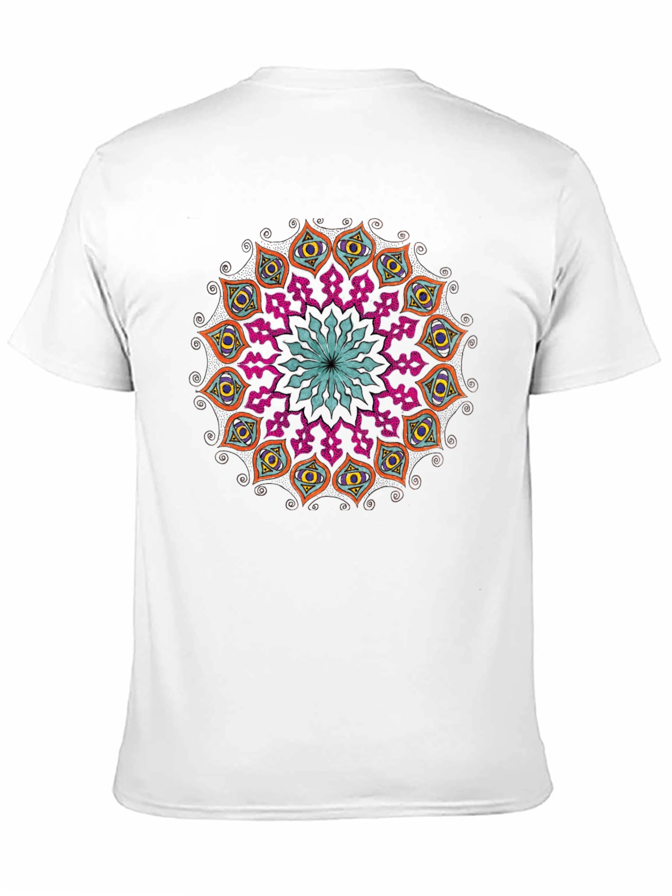 Black Mandala Graphic Tee - Unique Design view 11