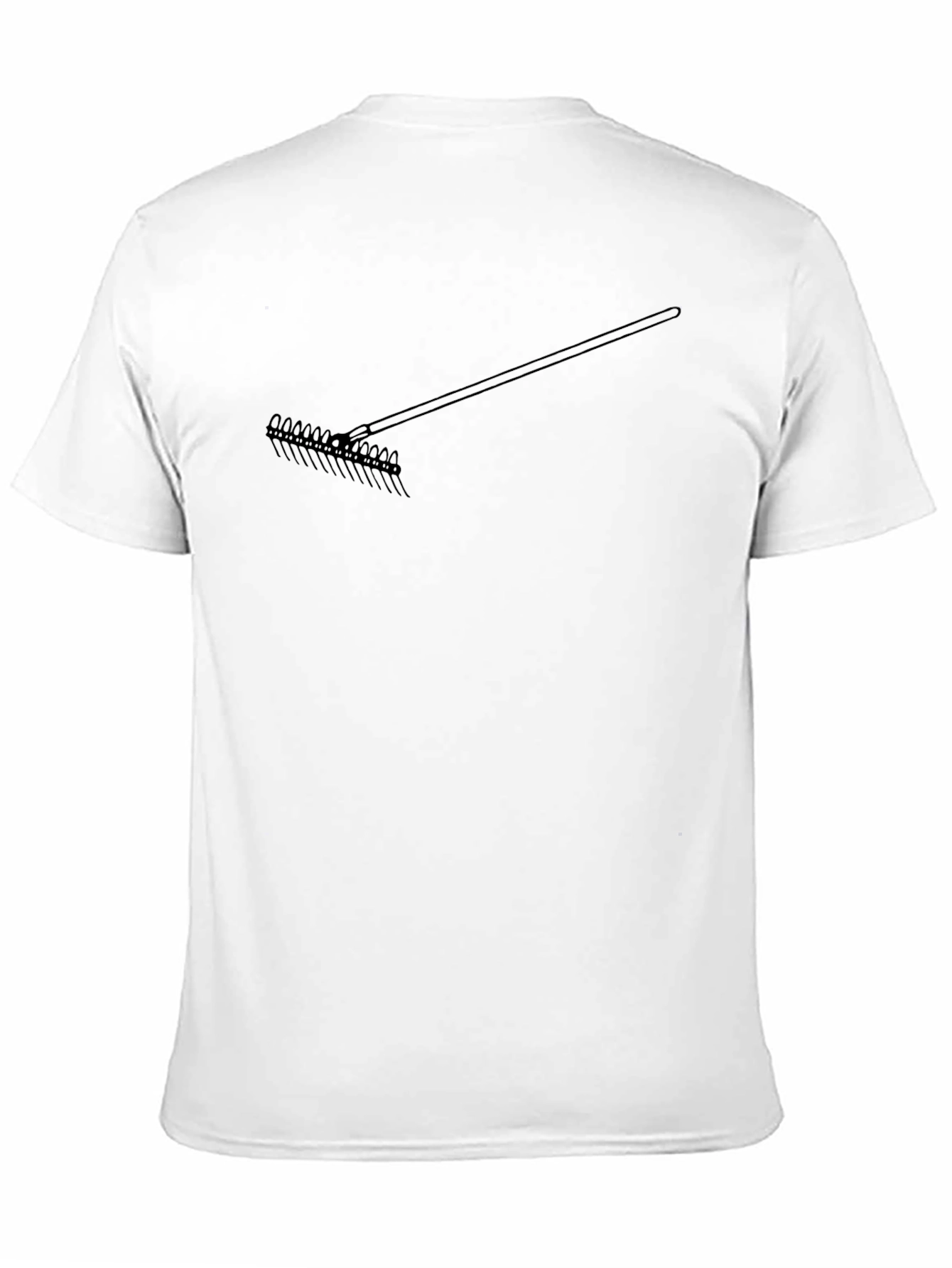 Black Rake Graphic Tee - Black Cotton T-Shirt view 11