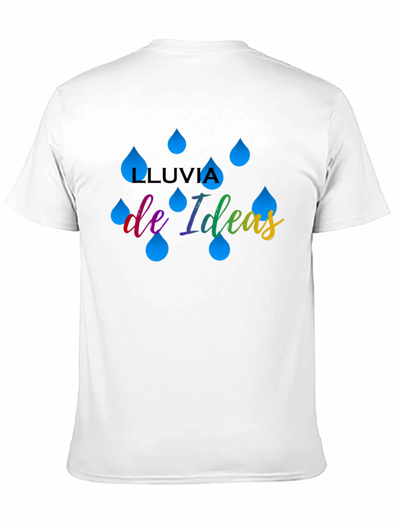 Black Lluvia de Ideas Graphic T-Shirt view 11