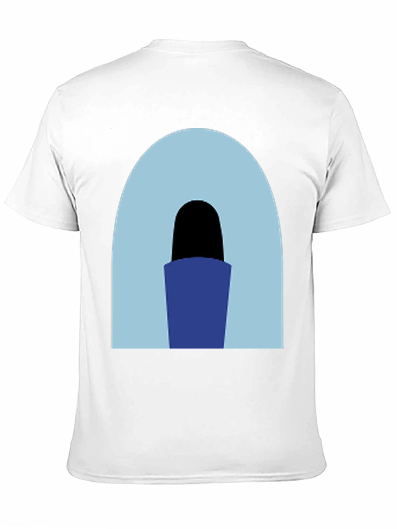 Black Abstract Arch Graphic Tee - Casual Black T-Shirt view 11