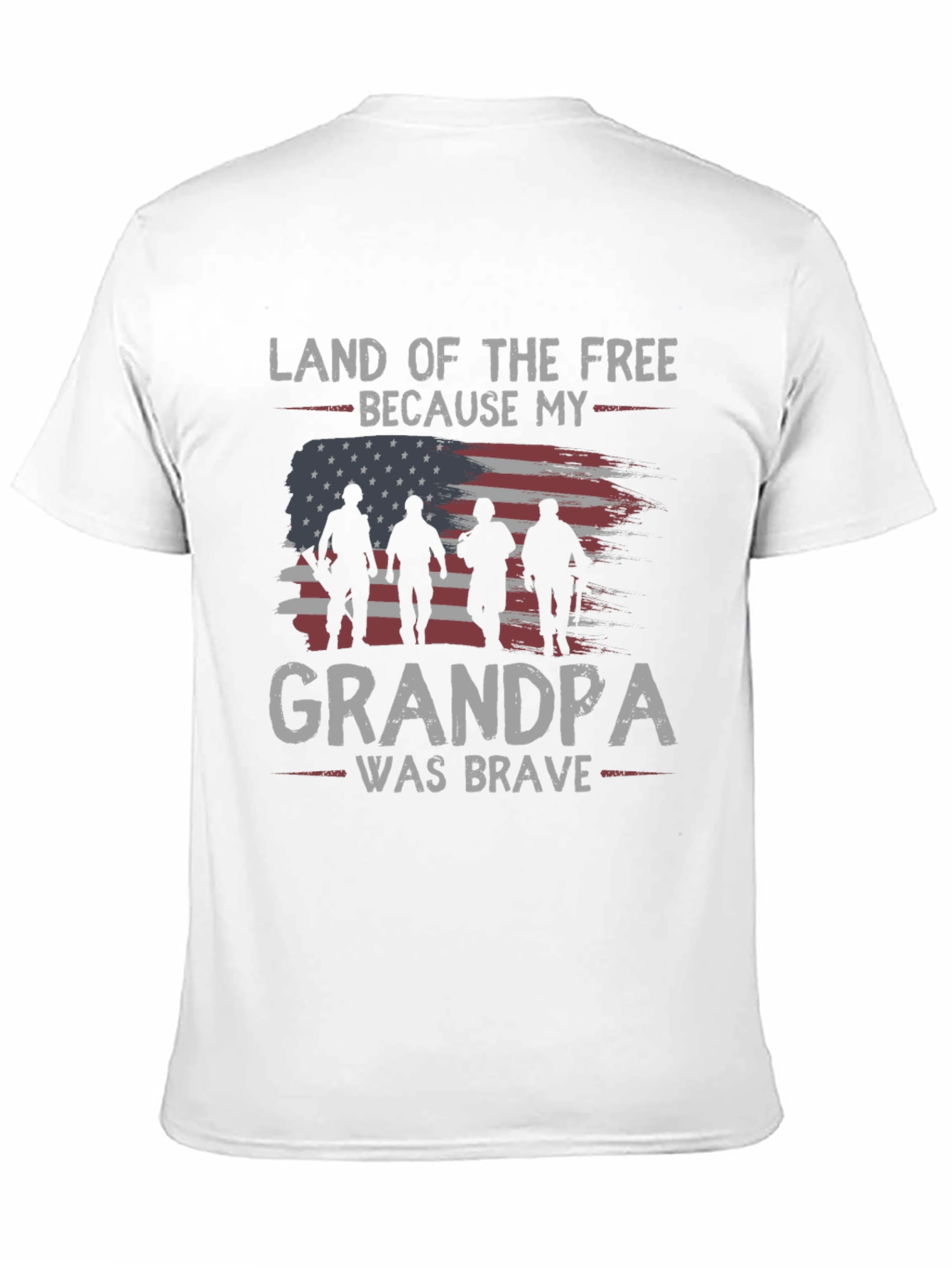 Black Land of the Free Grandpa Graphic Tee view 11