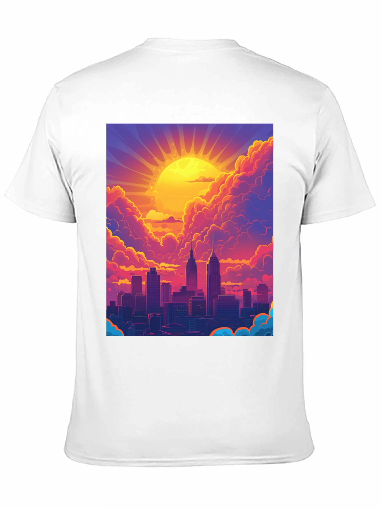 Black Sunset Cityscape Graphic Tee - Modern Style view 11