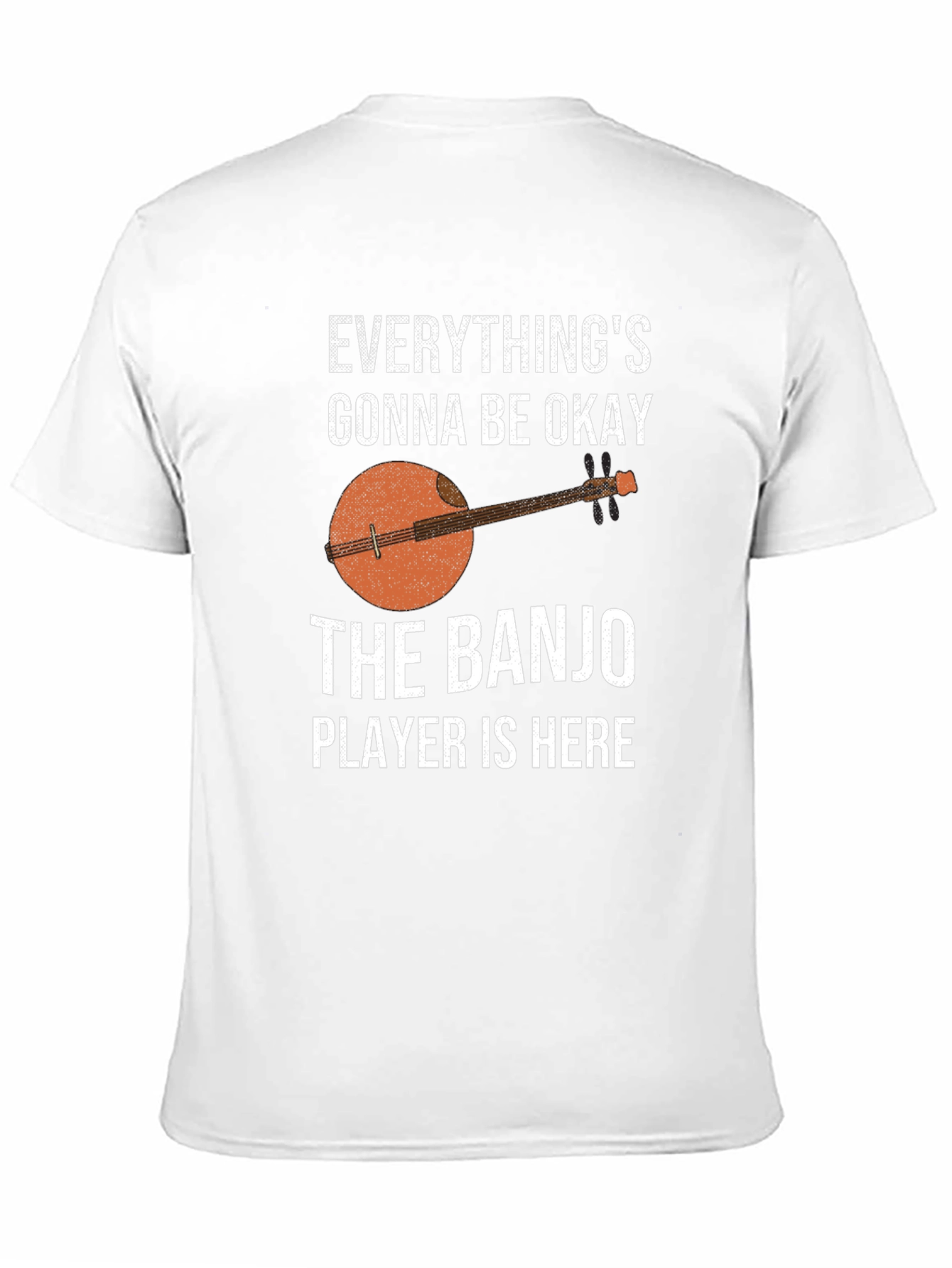 Black Banjo Player T-Shirt - Everything's Gonna Be Okay view 11