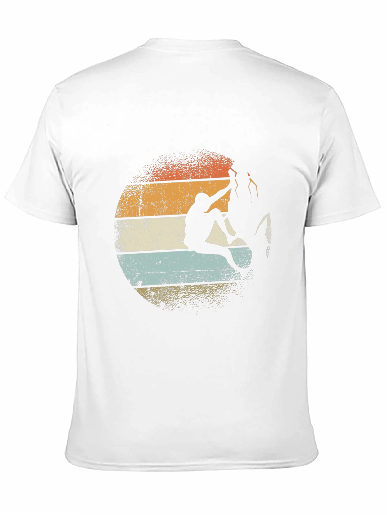 Black Retro Rock Climbing T-Shirt - Vintage Style Climber Tee view 11