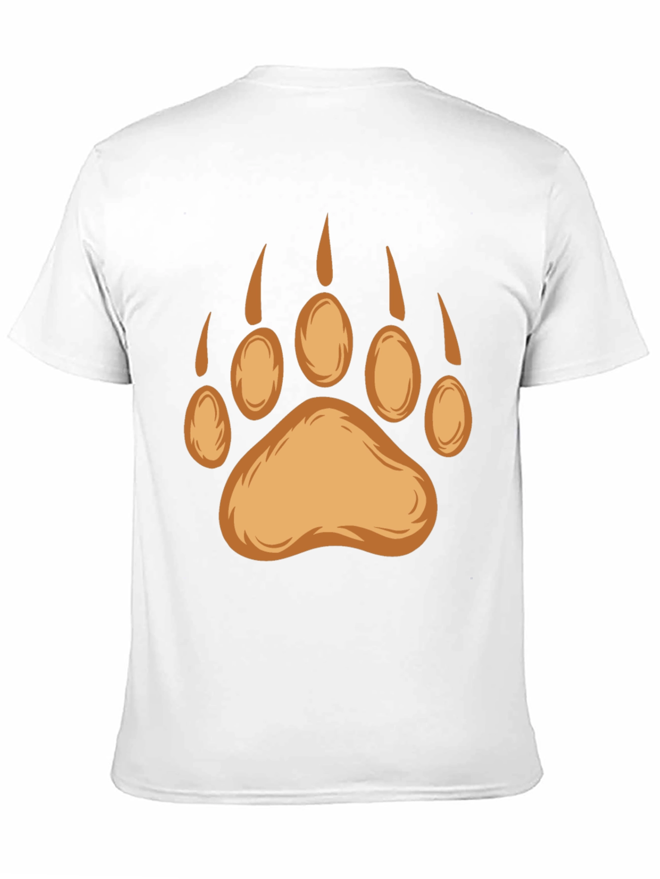 Black Bear Paw Print Graphic Tee - Black view 11