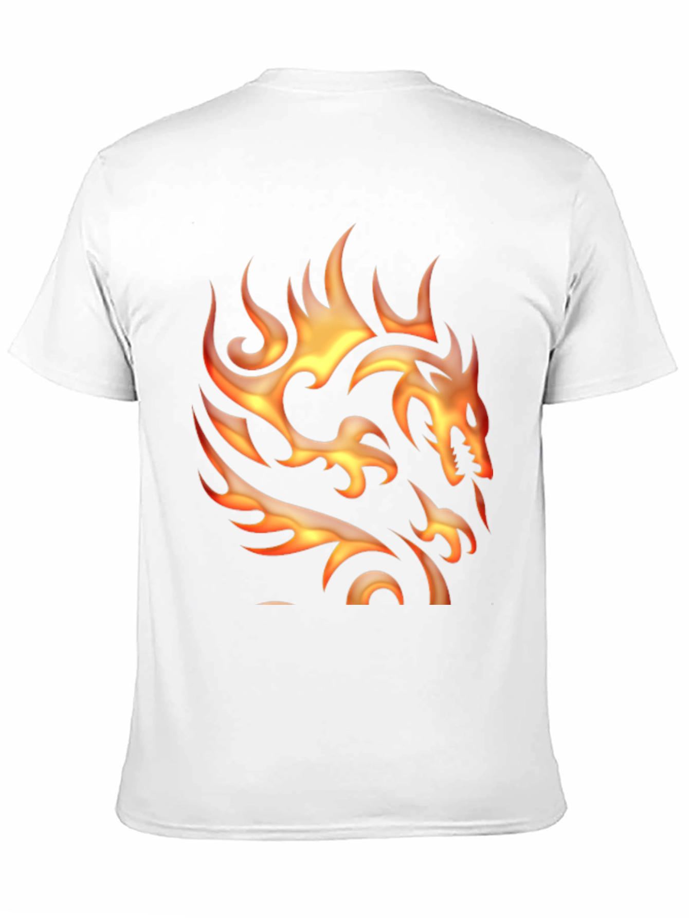 Black Fiery Dragon Graphic T-Shirt - Bold Black Tee view 11