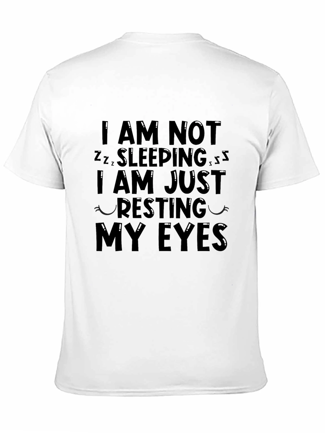 Black Resting My Eyes Funny Graphic Tee view 11