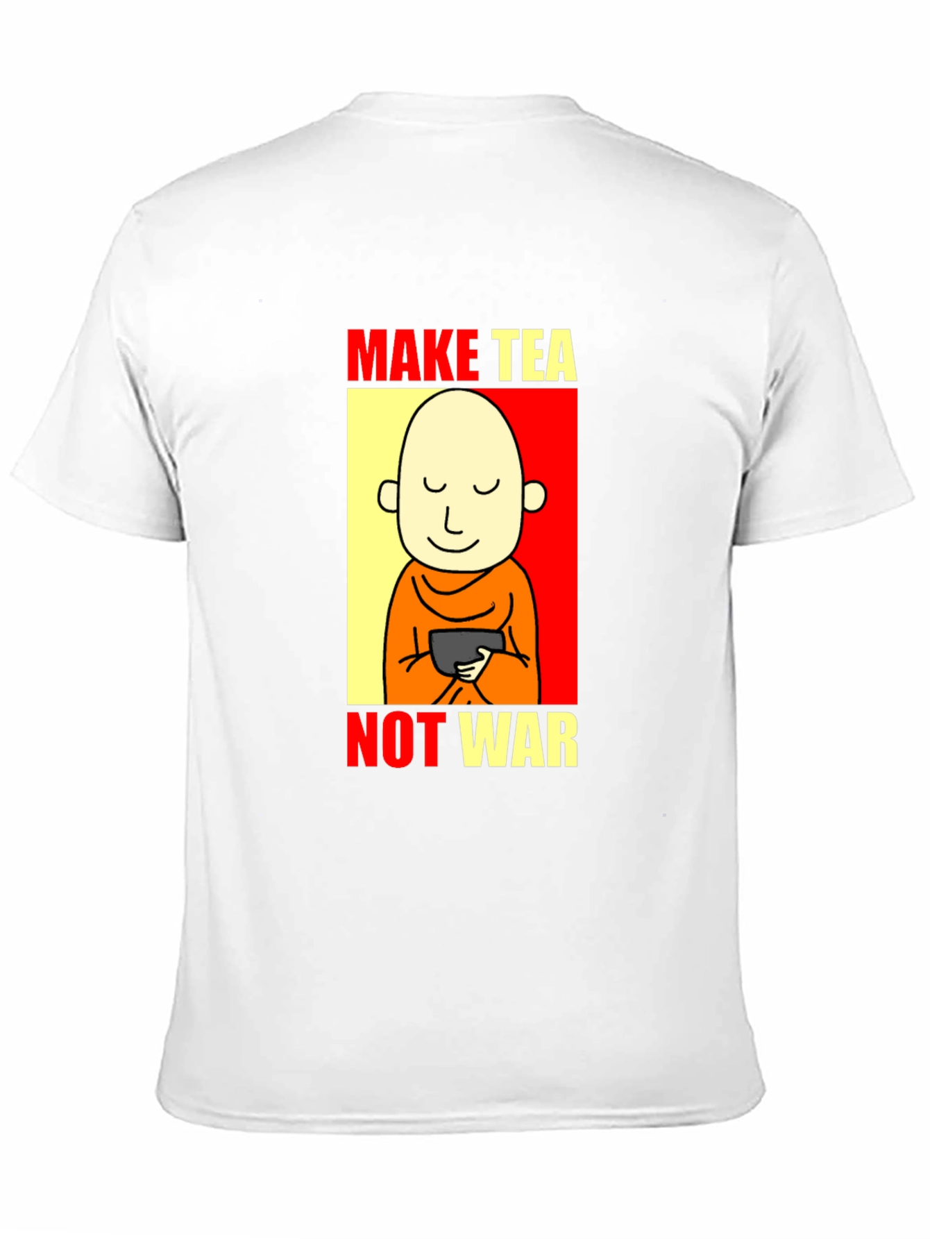 Black Make Tea Not War T-Shirt - Peaceful Zen Design view 11