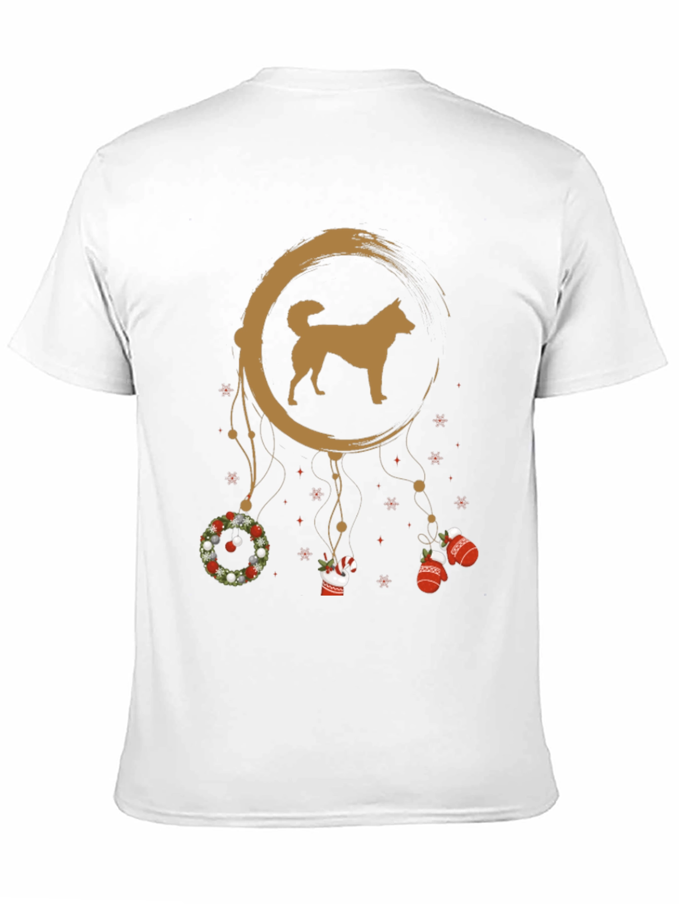 Black Dog Christmas Dreamcatcher Tee view 11