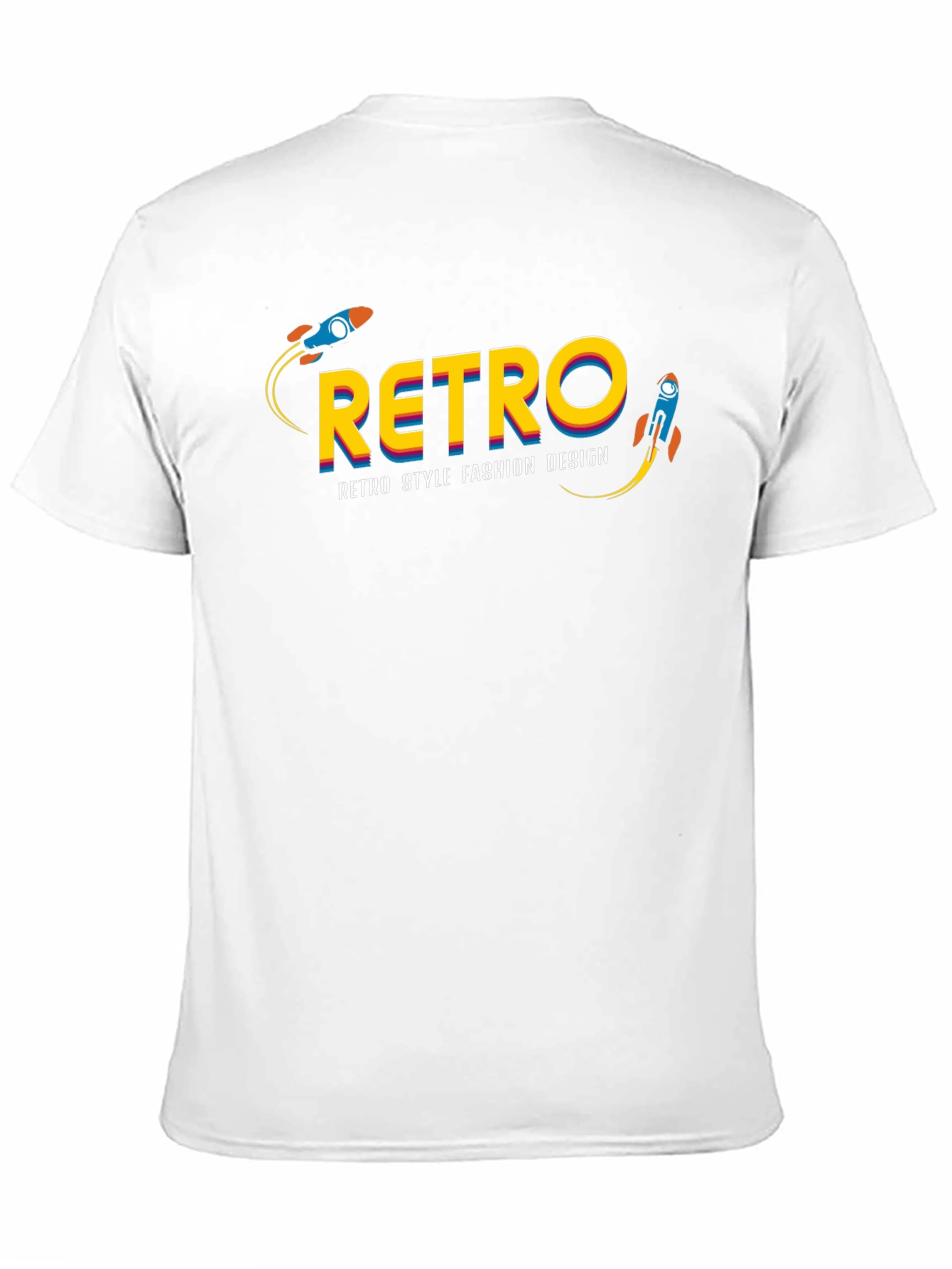 Black Retro Style Fashion T-Shirt view 11