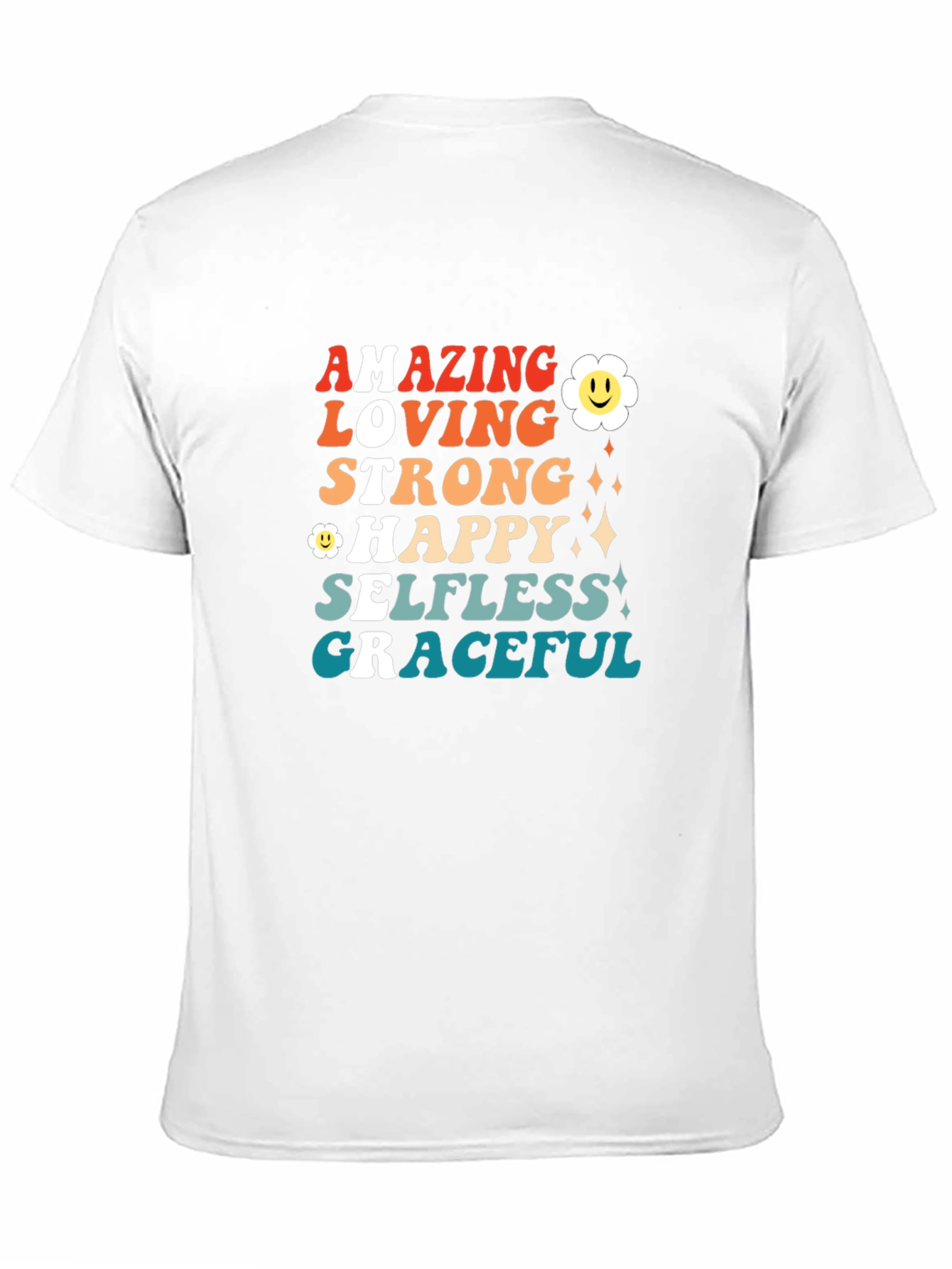 Black Amazing Loving Strong Graphic T-Shirt view 11