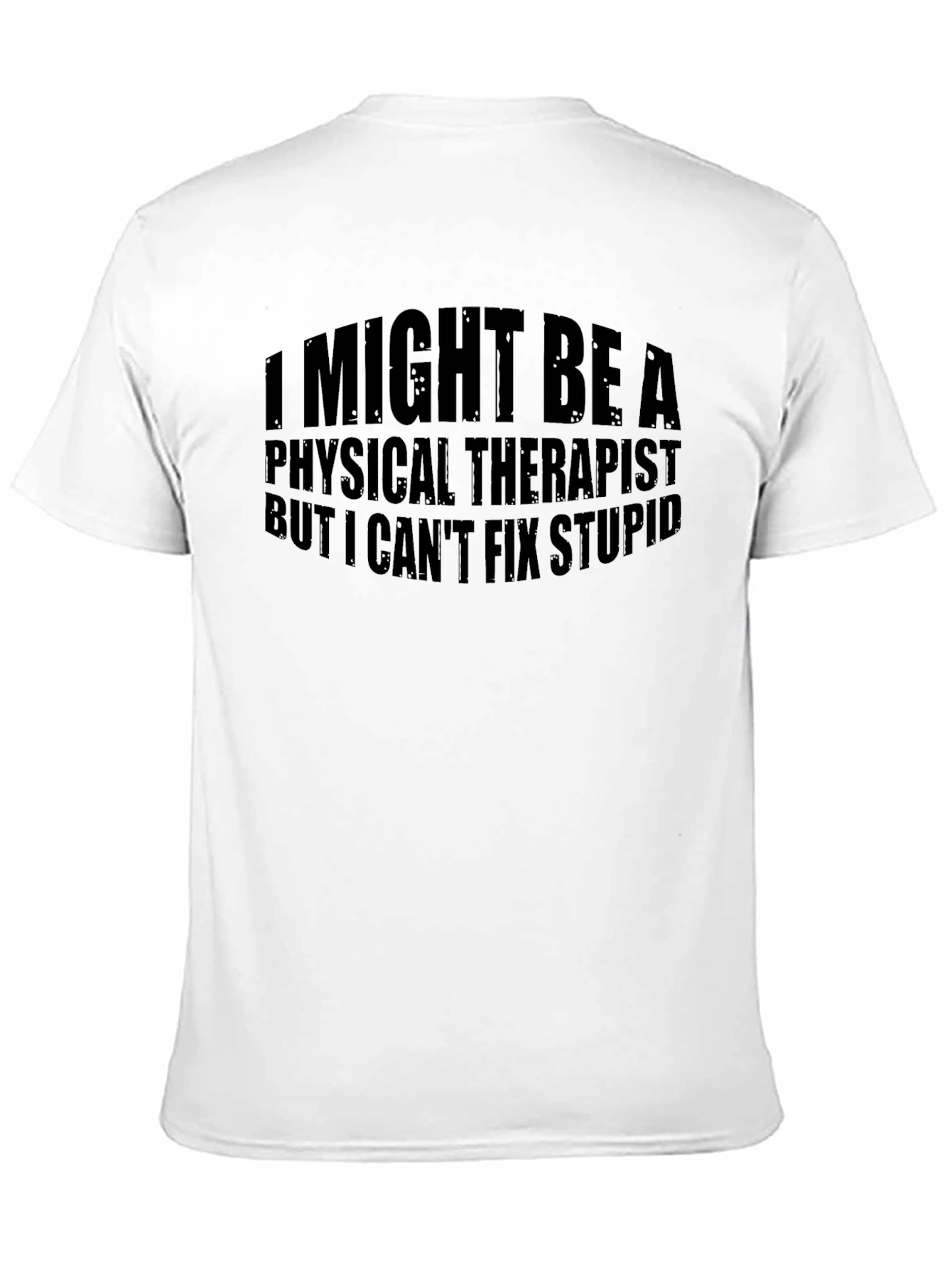 Black Funny Physical Therapist T-Shirt view 11