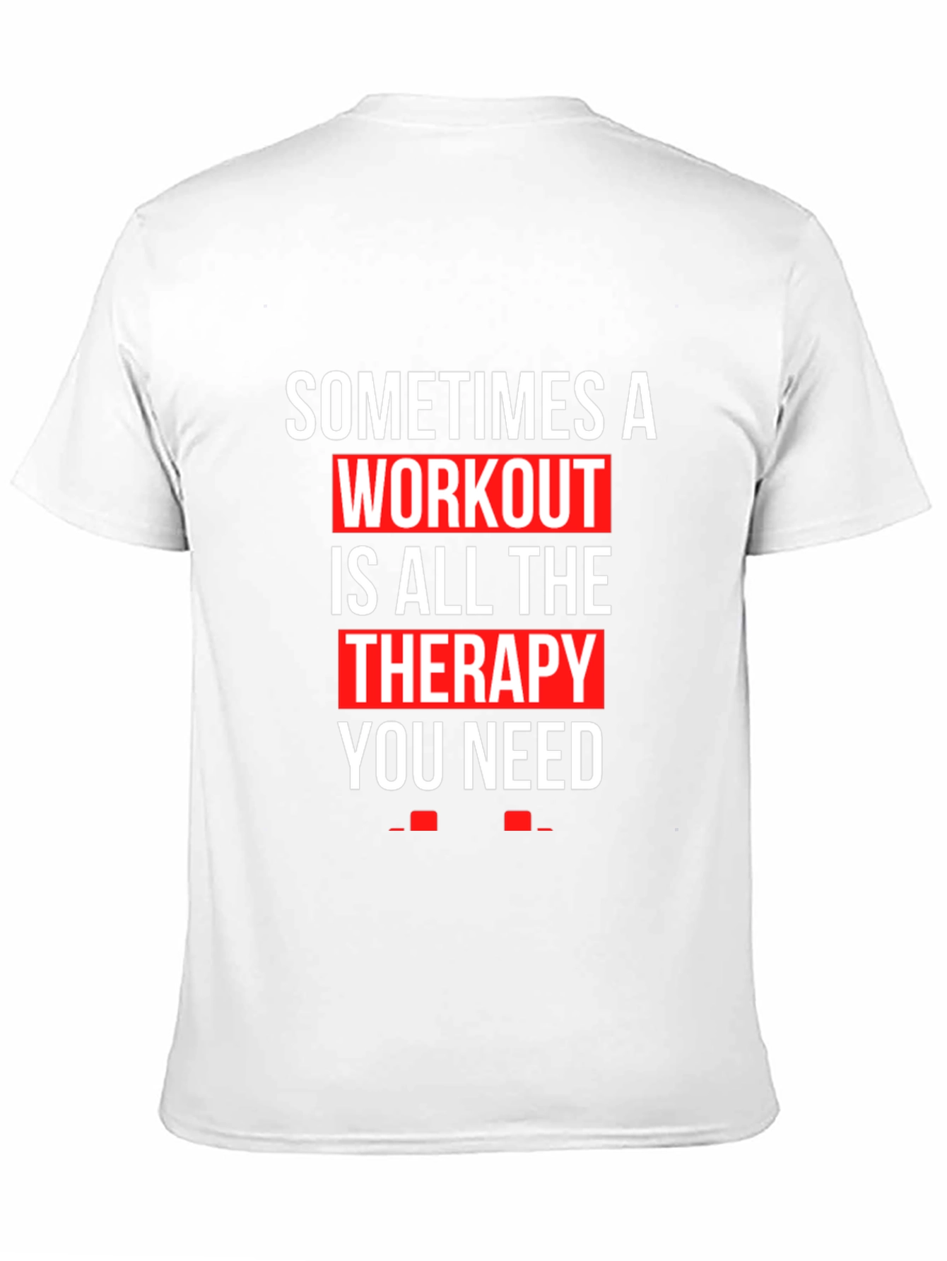 Black Workout Therapy T-Shirt - Motivational Gym Apparel view 11