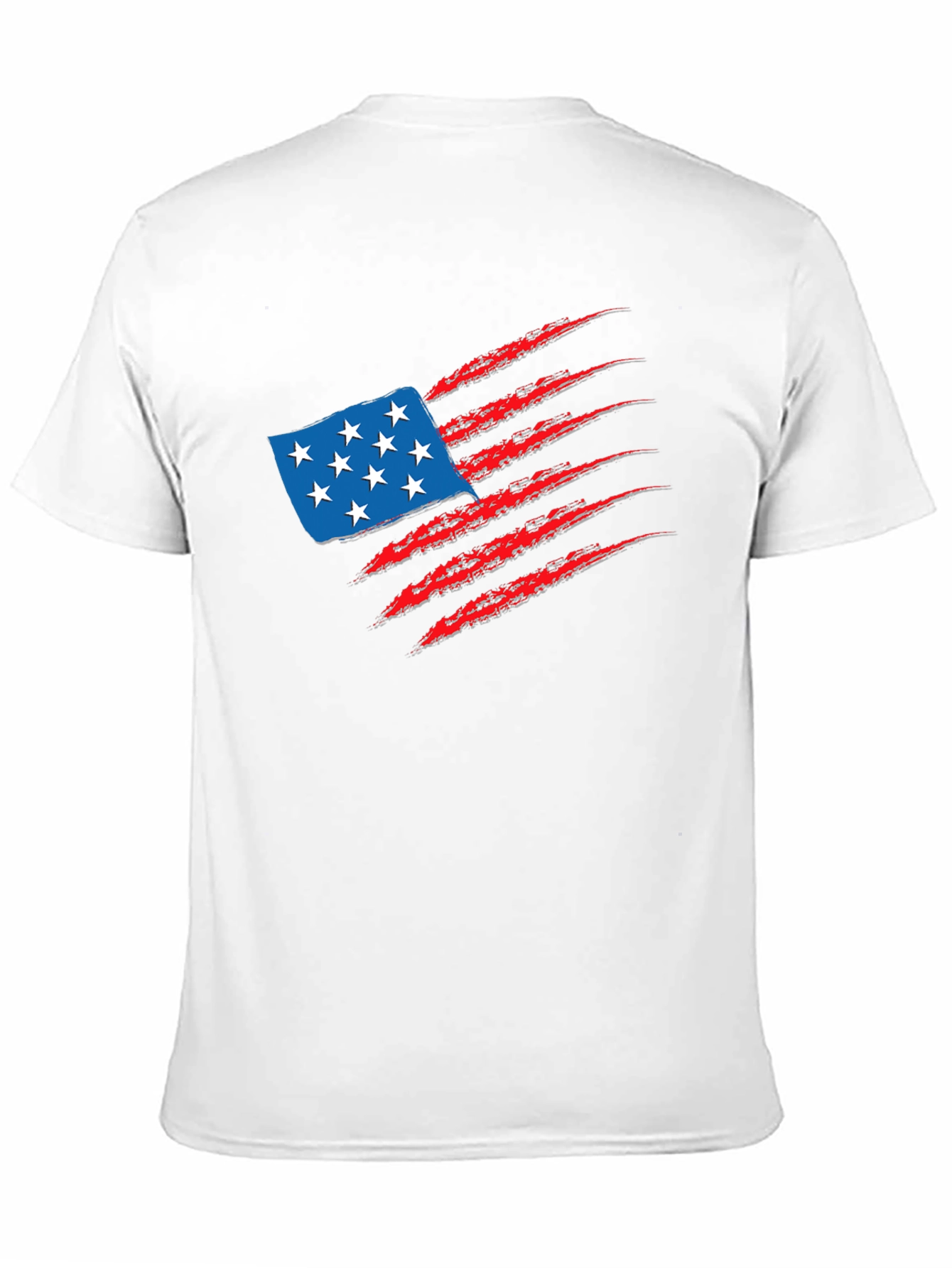 Black American Flag Claw T-Shirt view 11
