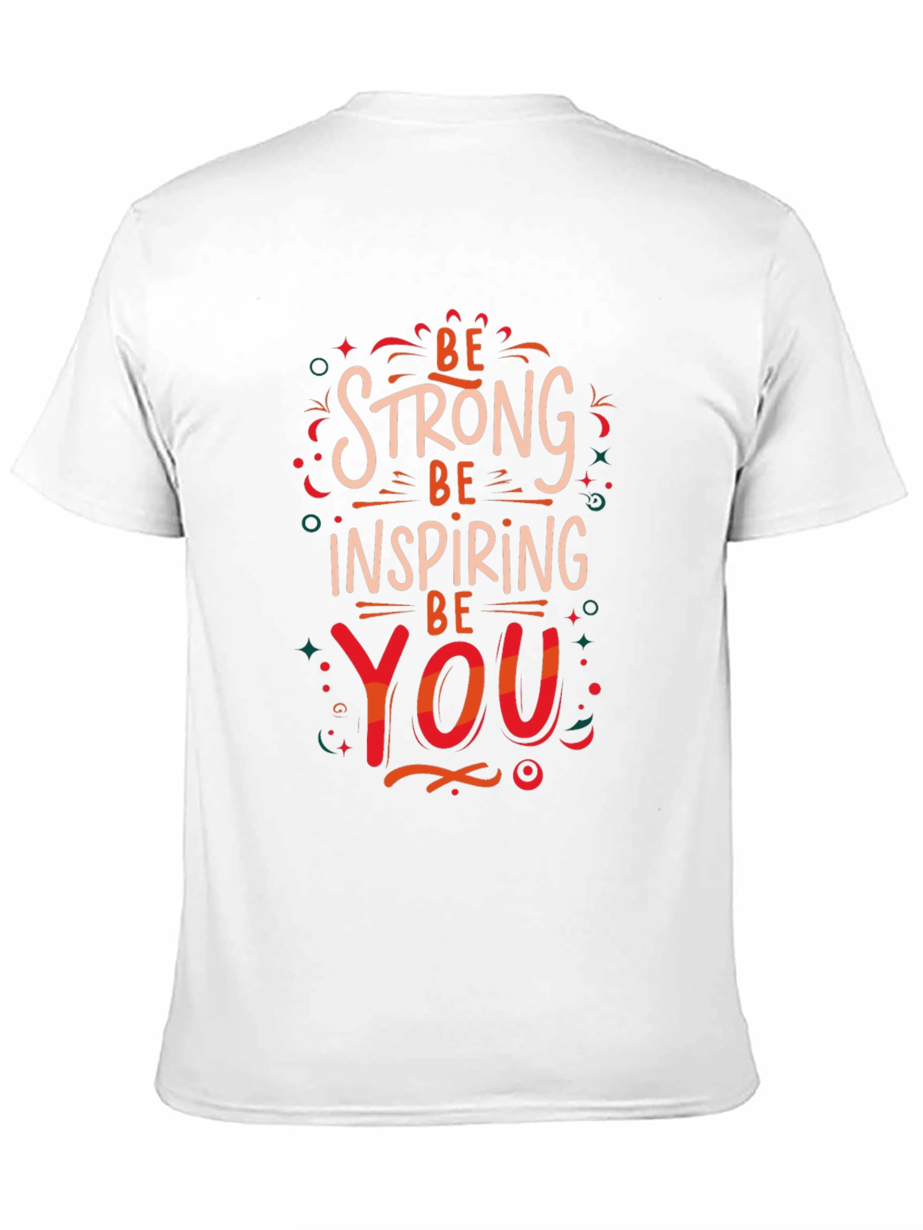 Black Be Strong Inspiring You Graphic Print T-Shirt view 11