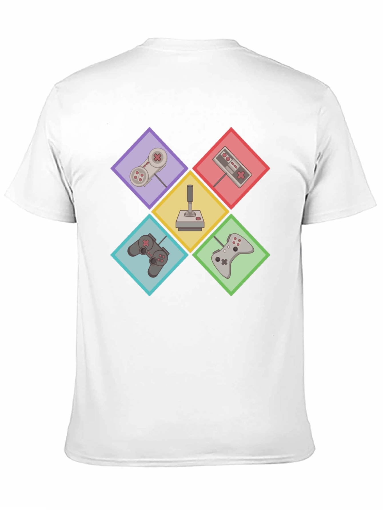 Black Retro Gaming Controller T-Shirt - Gamer Style view 11