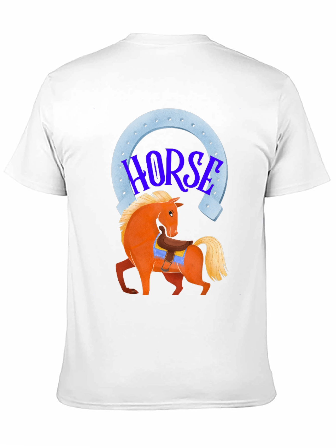 Black Horse Graphic Tee - Lucky Horseshoe Design view 11
