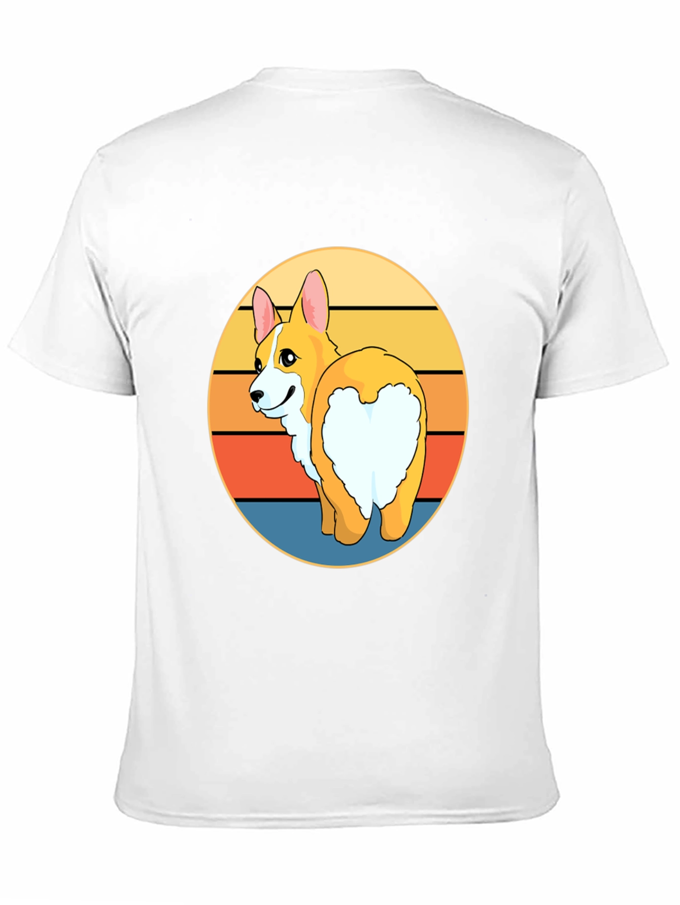 Black Corgi Butt Sunset T-Shirt - Funny Dog Lover Tee view 11