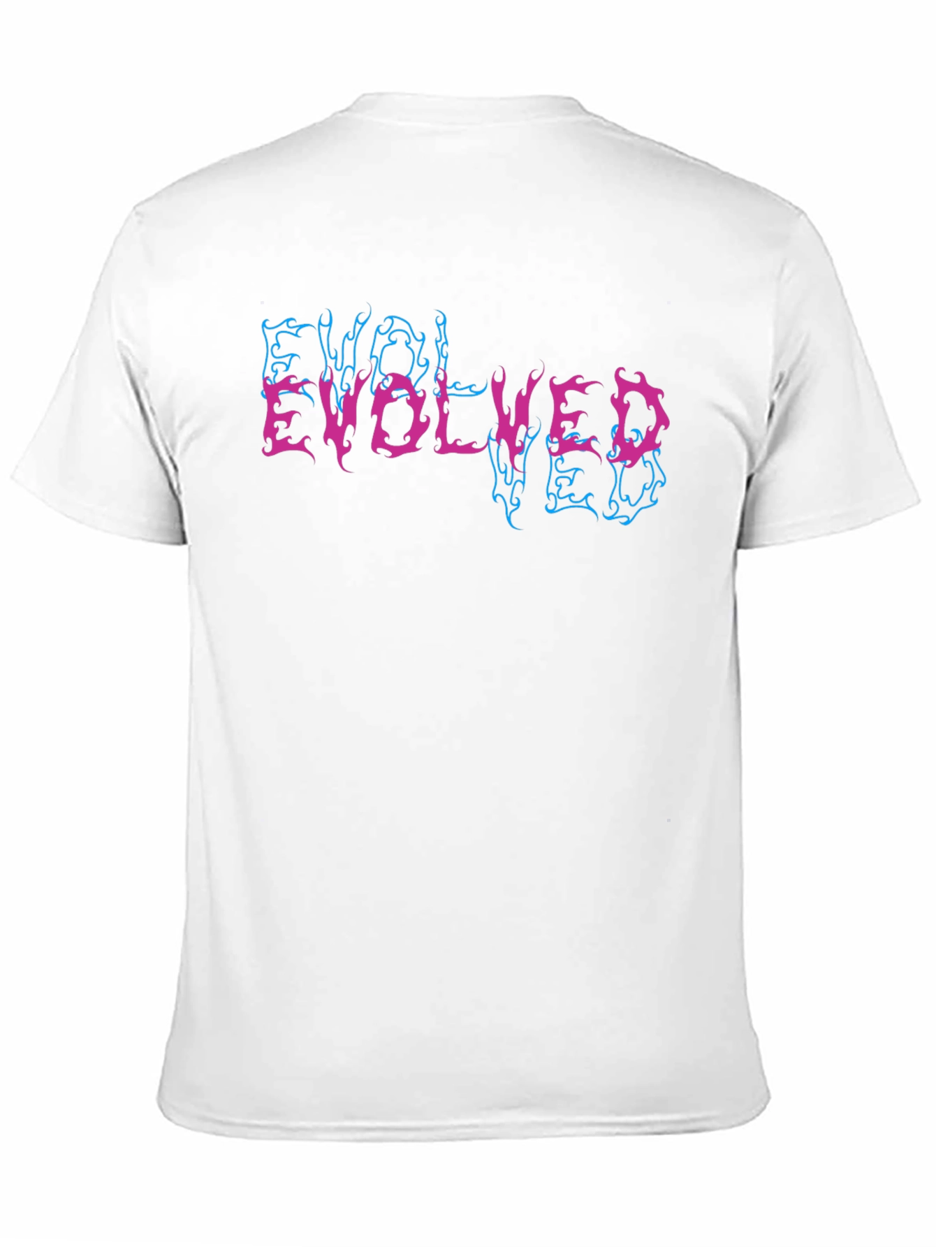 Black Evolved Graphic Tee - Black Short Sleeve Cotton T-Shirt view 11