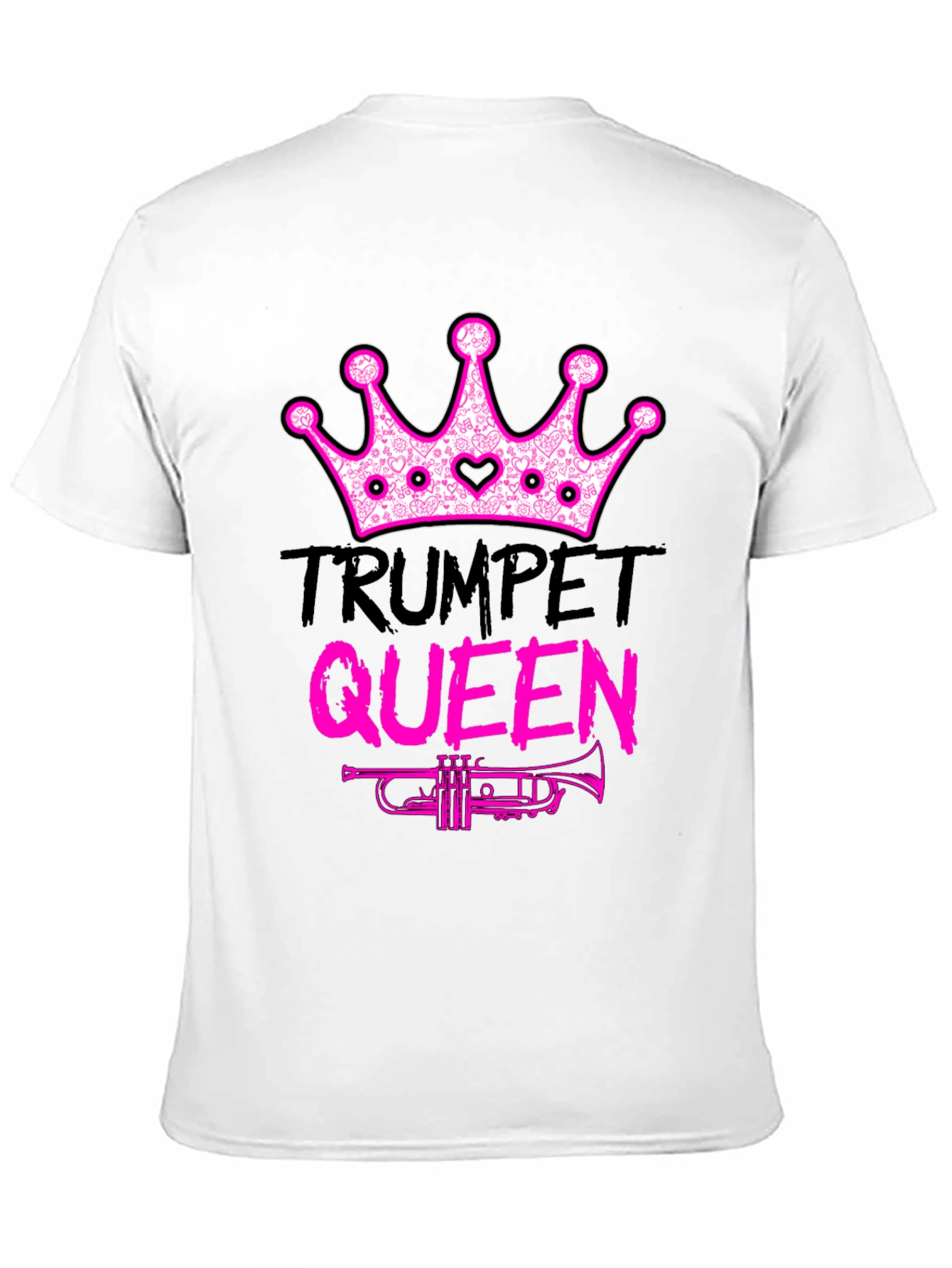 Black Trumpet Queen Graphic T-Shirt - Music Lover Tee view 11