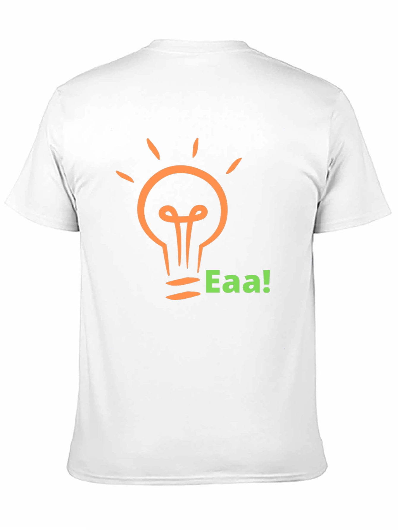 Black Black T-Shirt with Light Bulb Graphic and 'Eaa!' Text view 11
