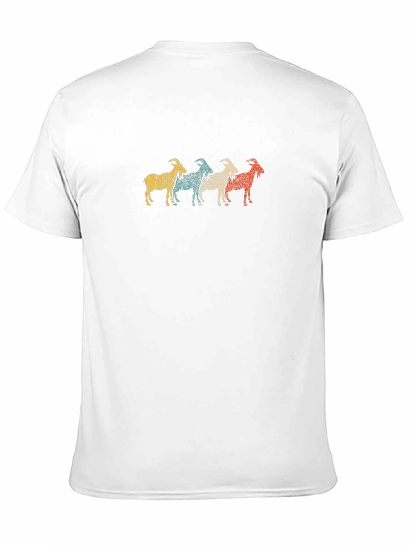 Black Retro Goat T-Shirt - Unique Animal Tee view 11