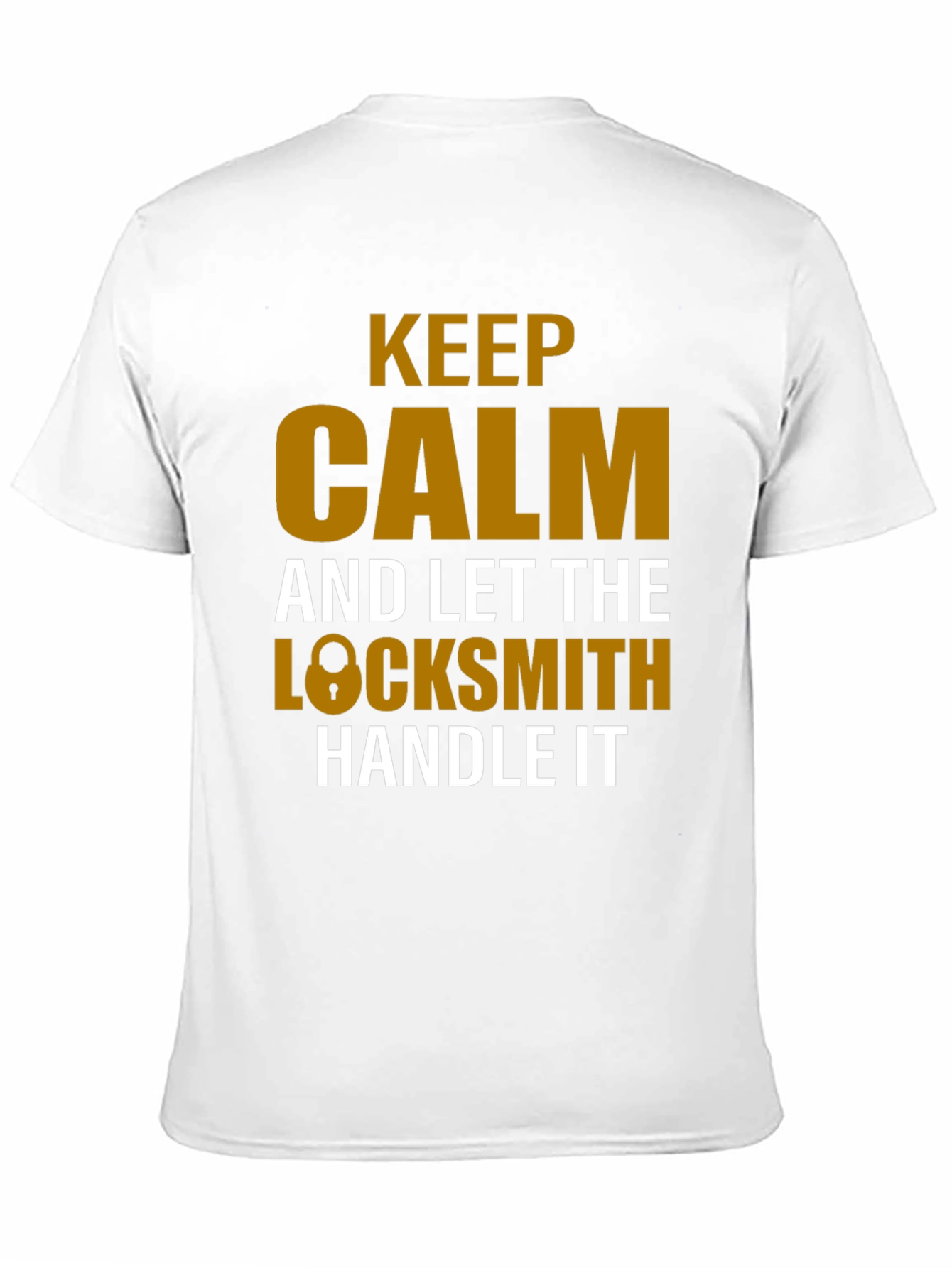 Black Keep Calm Locksmith T-Shirt view 11