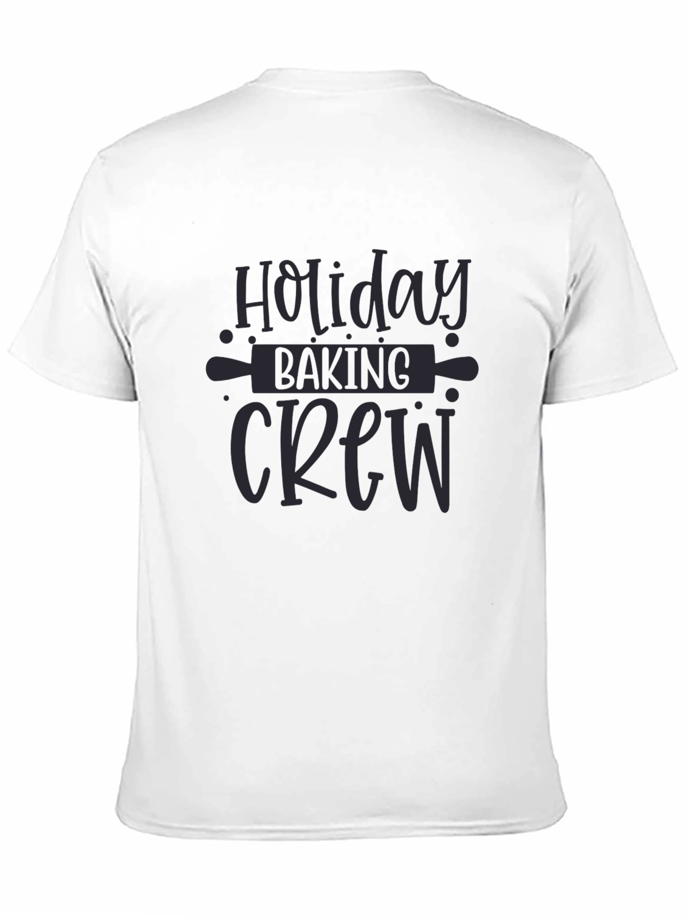Black Holiday Baking Crew T-Shirt view 11