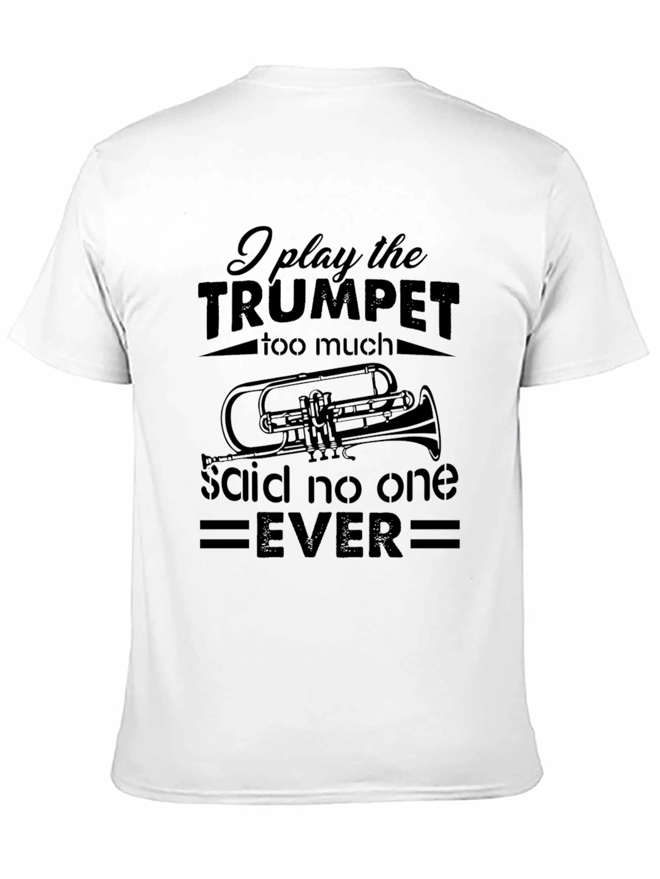 Black Trumpet Player T-Shirt - Funny Band Musician Tee view 11