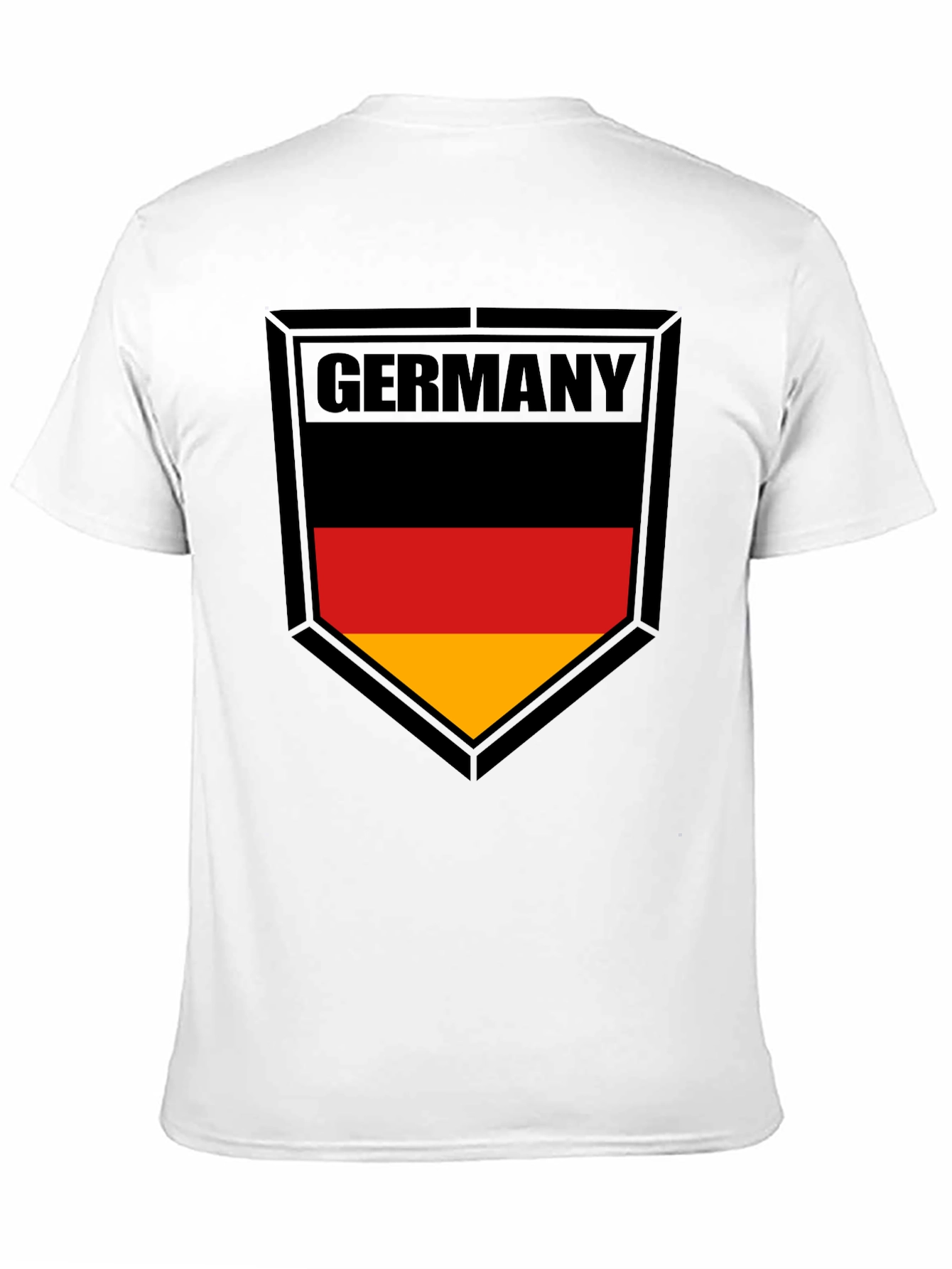 Germany Flag Shield Black T-Shirt - 11