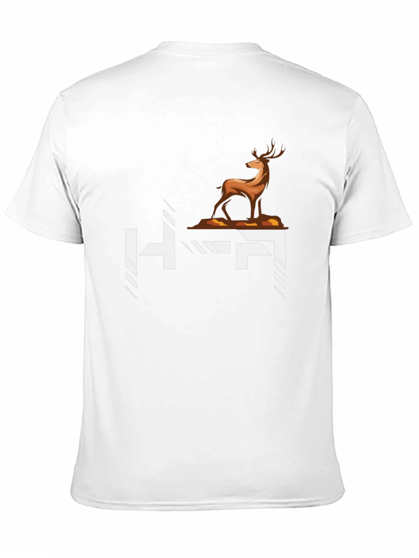 Black Deer Graphic Tee - Stylish Black Cotton T-Shirt view 11