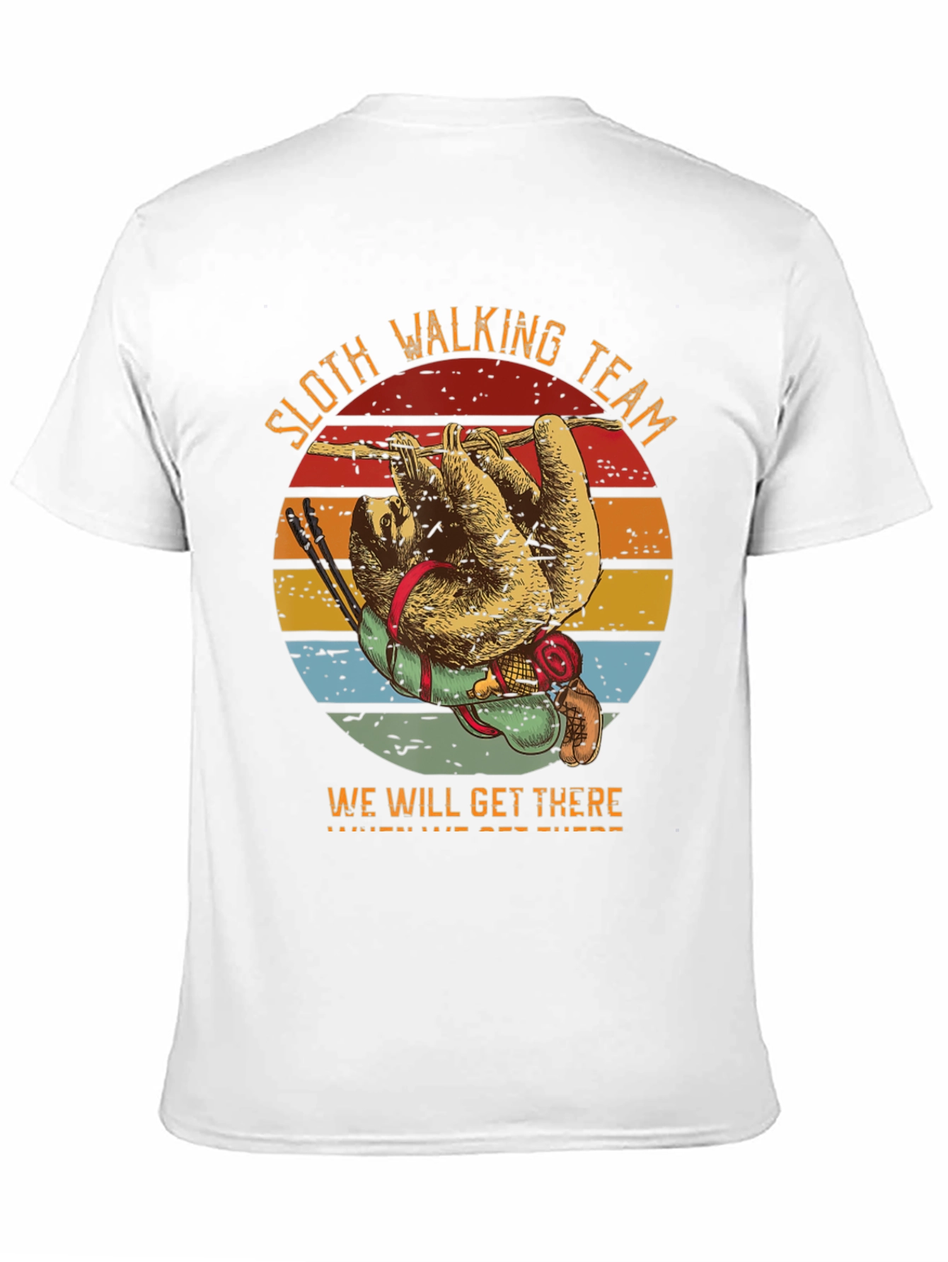 Black Sloth Hiking Team T-Shirt - We Will Get There view 11