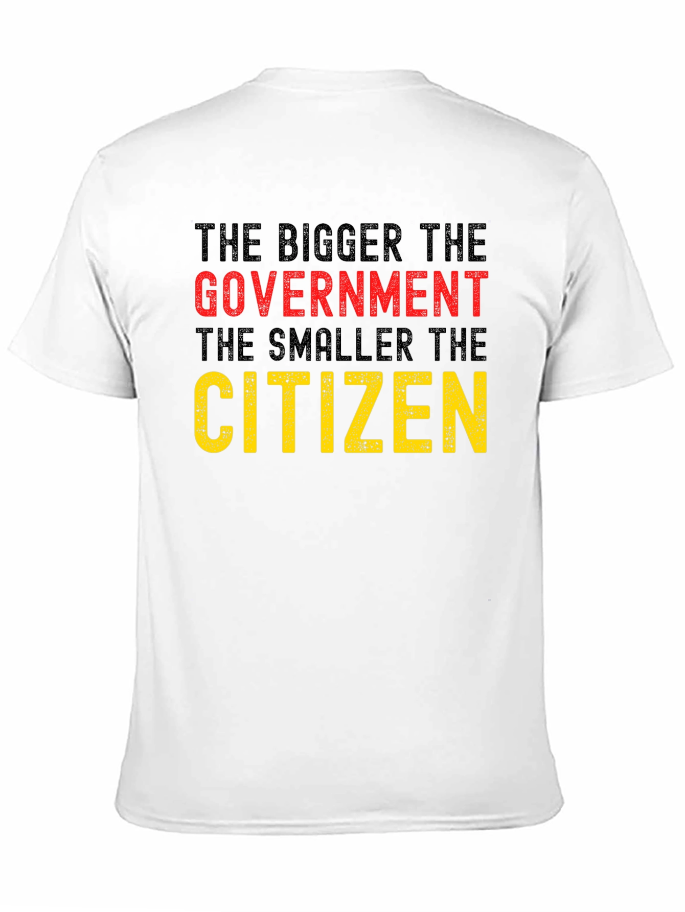 Black The Bigger The Government T-Shirt view 11
