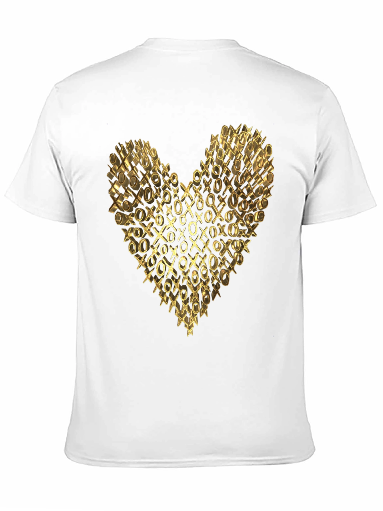 Black Golden XO Heart Black T-Shirt view 11