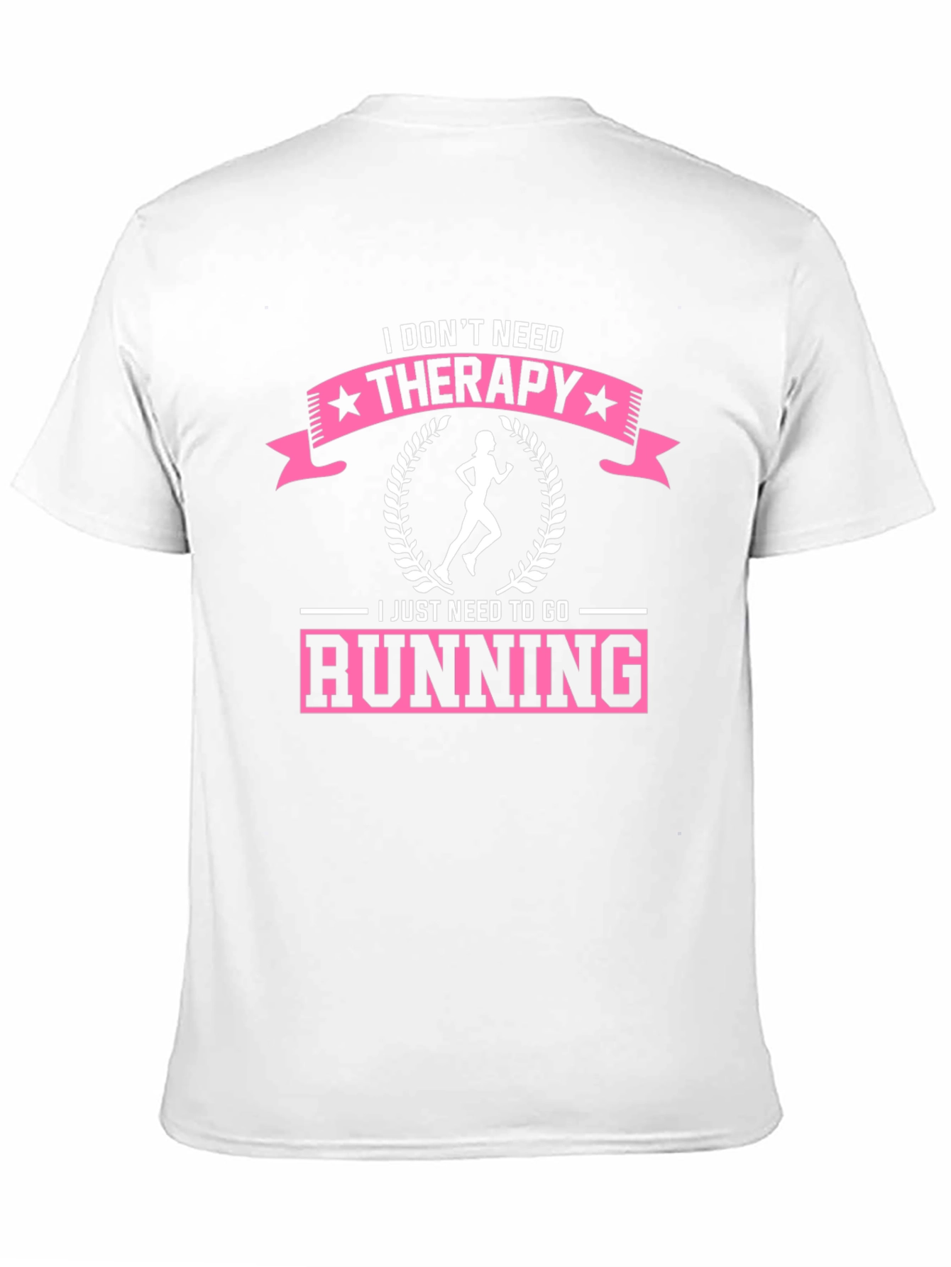 Black Running Therapy T-Shirt - Funny Runner's Tee view 11