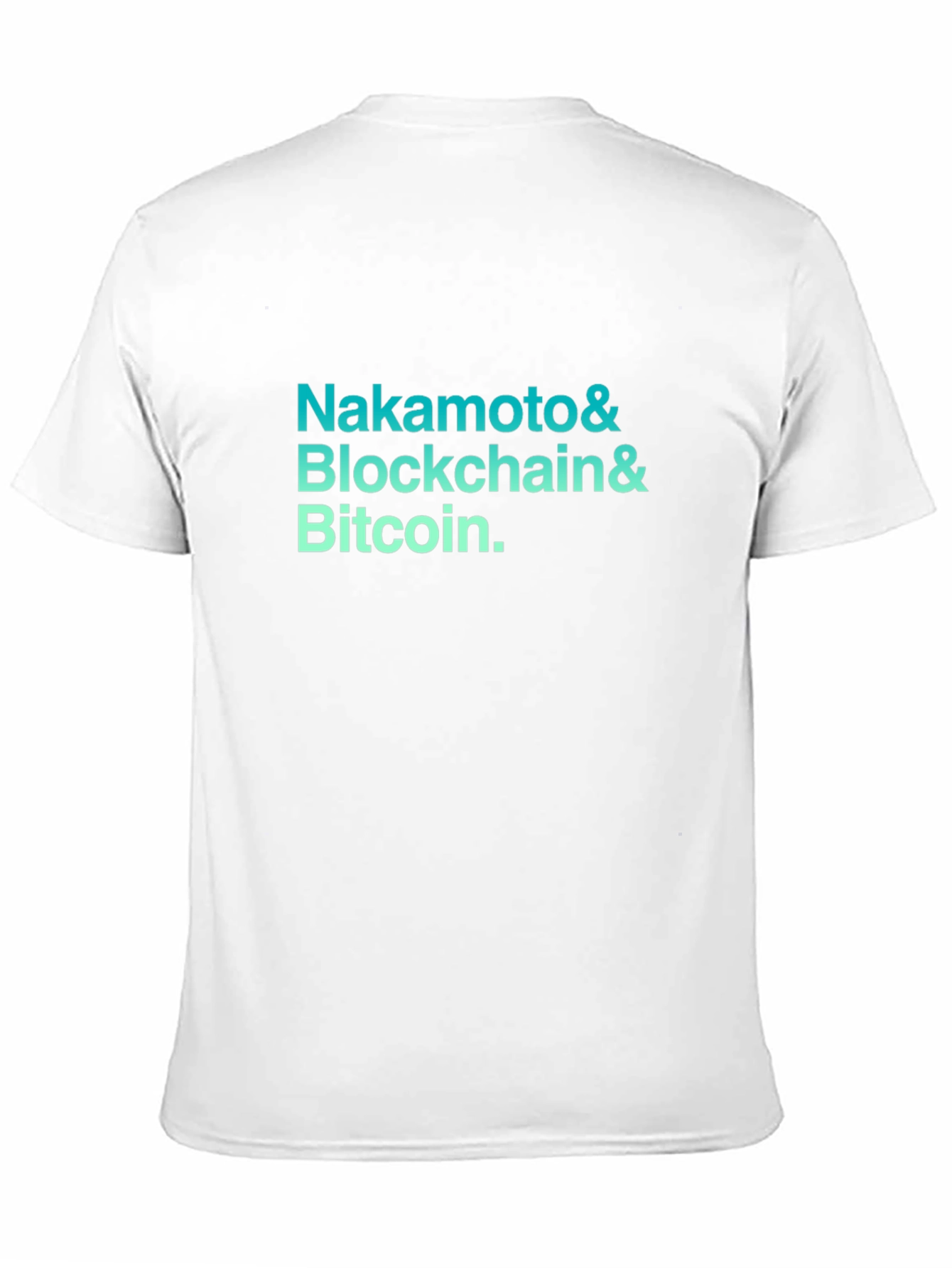 Black Nakamoto Blockchain Bitcoin Graphic Tee view 11