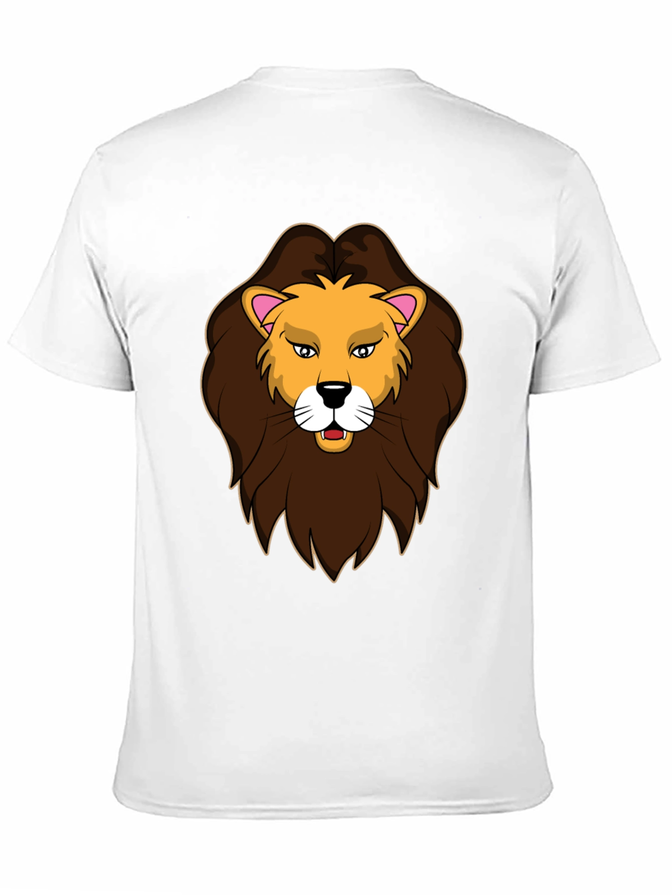 Black Lion Graphic Print Black T-Shirt view 11