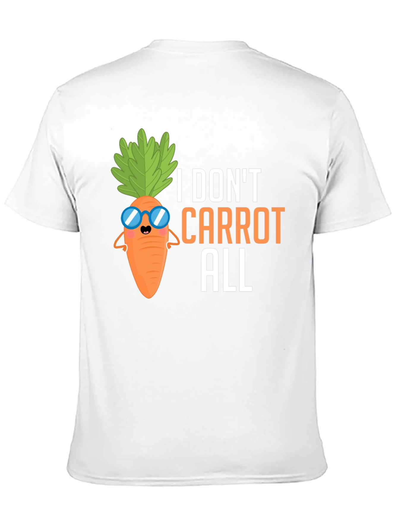 Black I Don't Carrot All T-Shirt, Funny Pun Tee view 11
