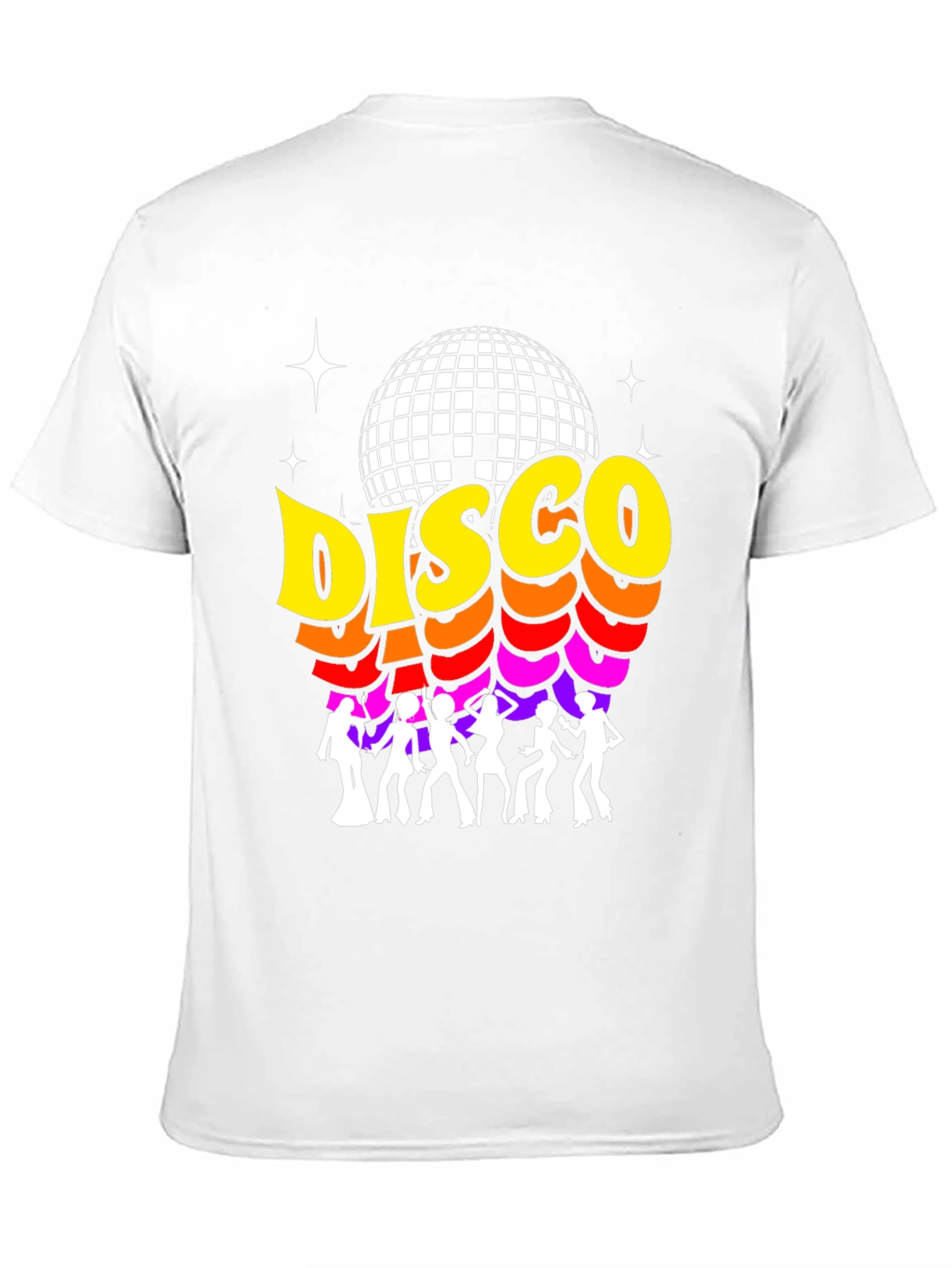 Black Retro Disco Ball Graphic Tee view 11