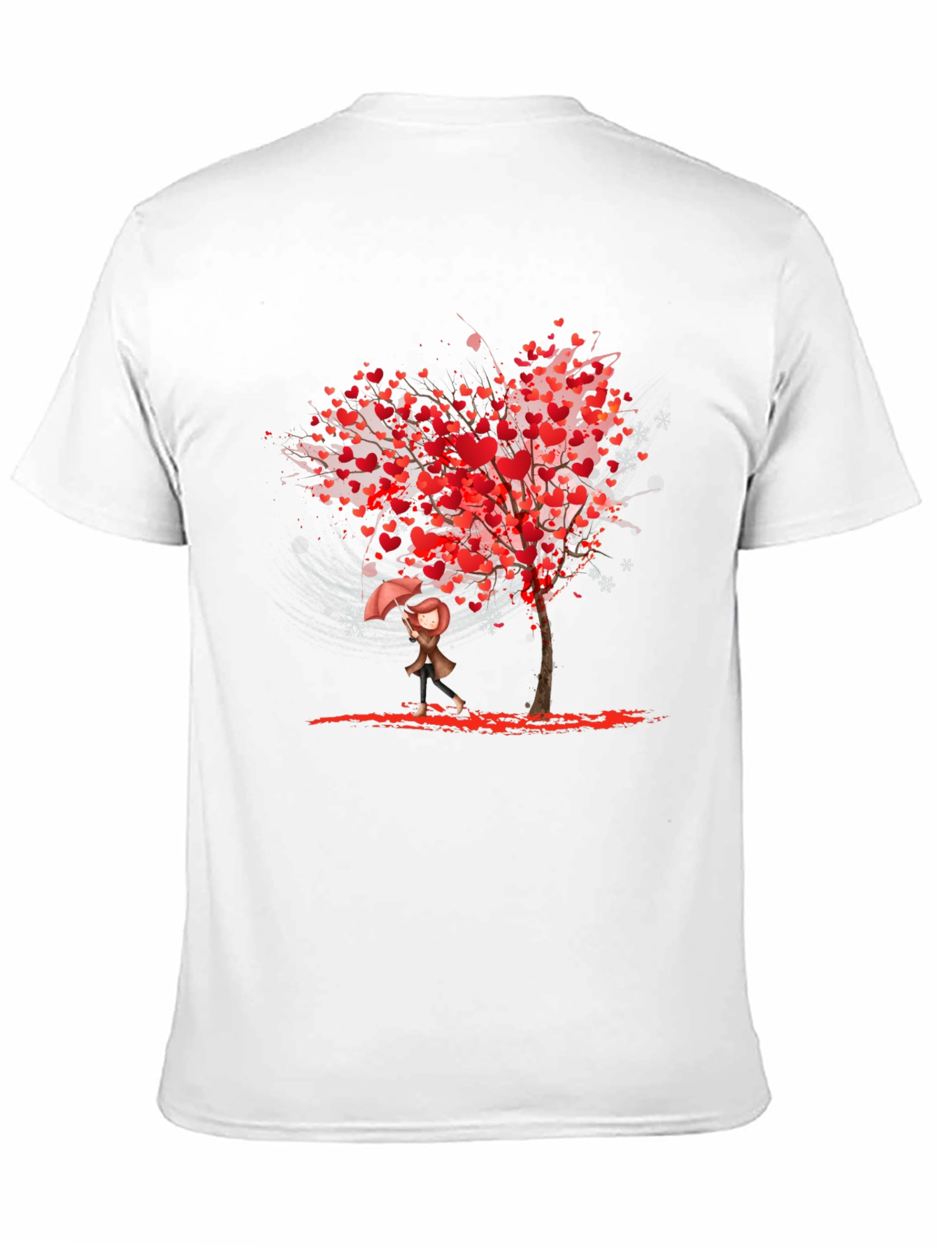 Black Heart Tree Graphic Black T-Shirt view 11