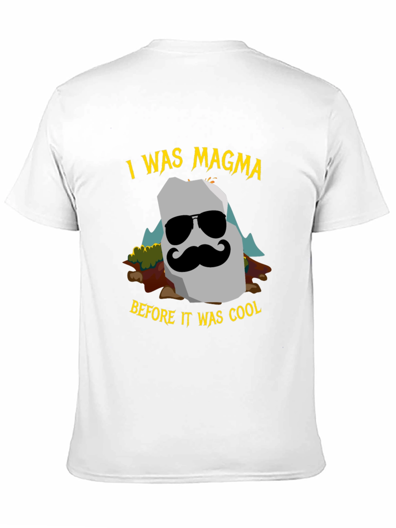 Black I Was Magma Cool Graphic T-Shirt view 11
