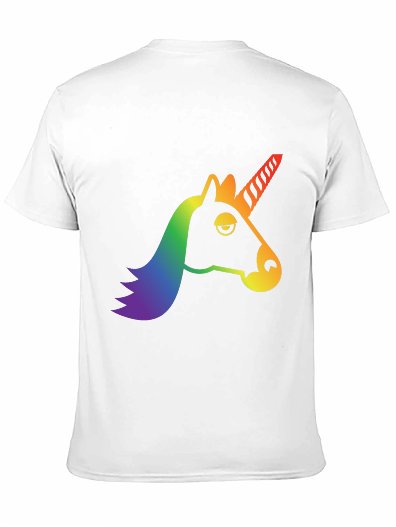Black Rainbow Unicorn Graphic Tee - Men's Black T-Shirt view 11