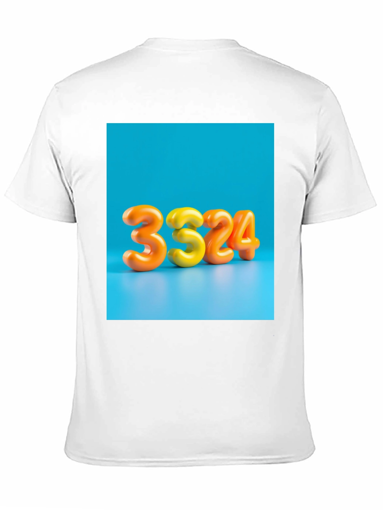 Black 3324 Graphic Tee - Bold Number Design view 11