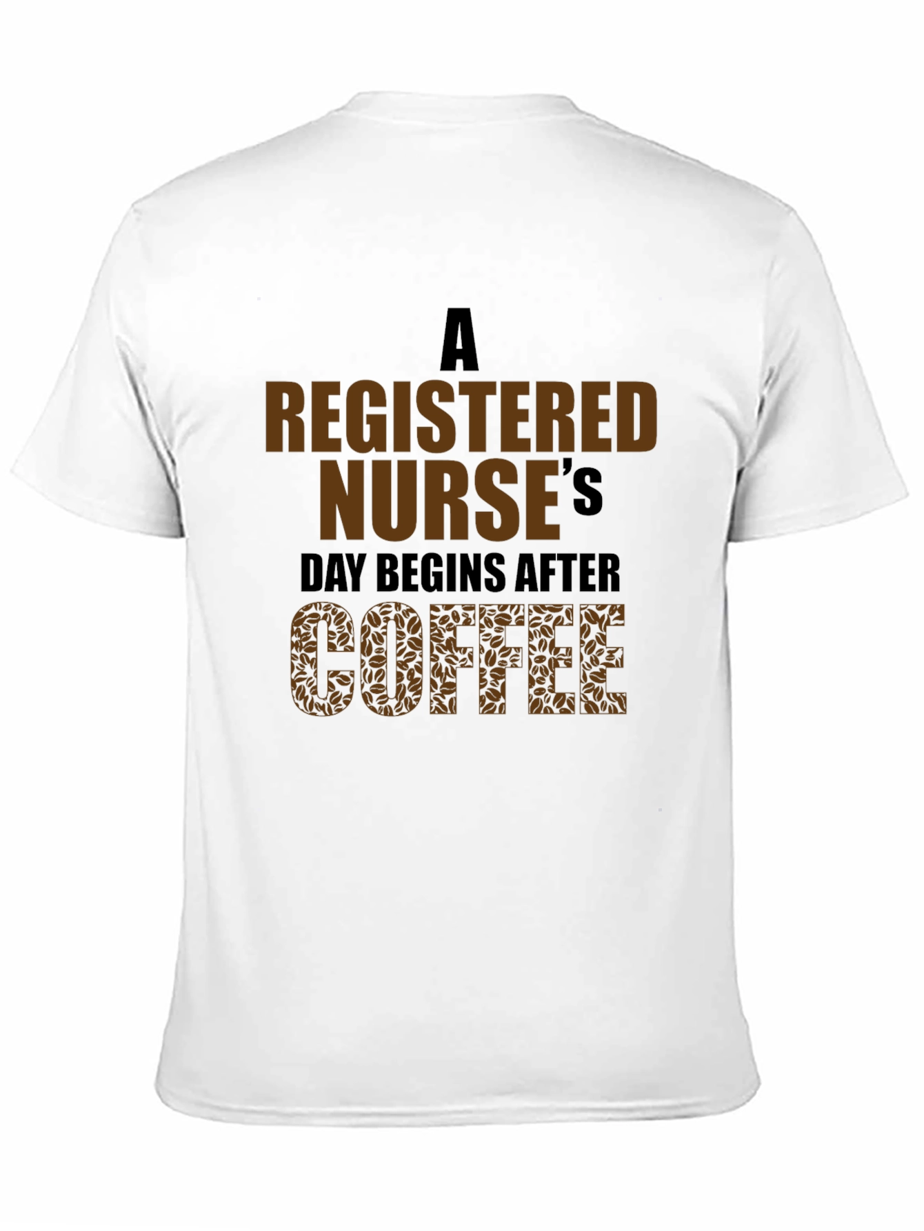 Black Registered Nurse Coffee T-Shirt view 11