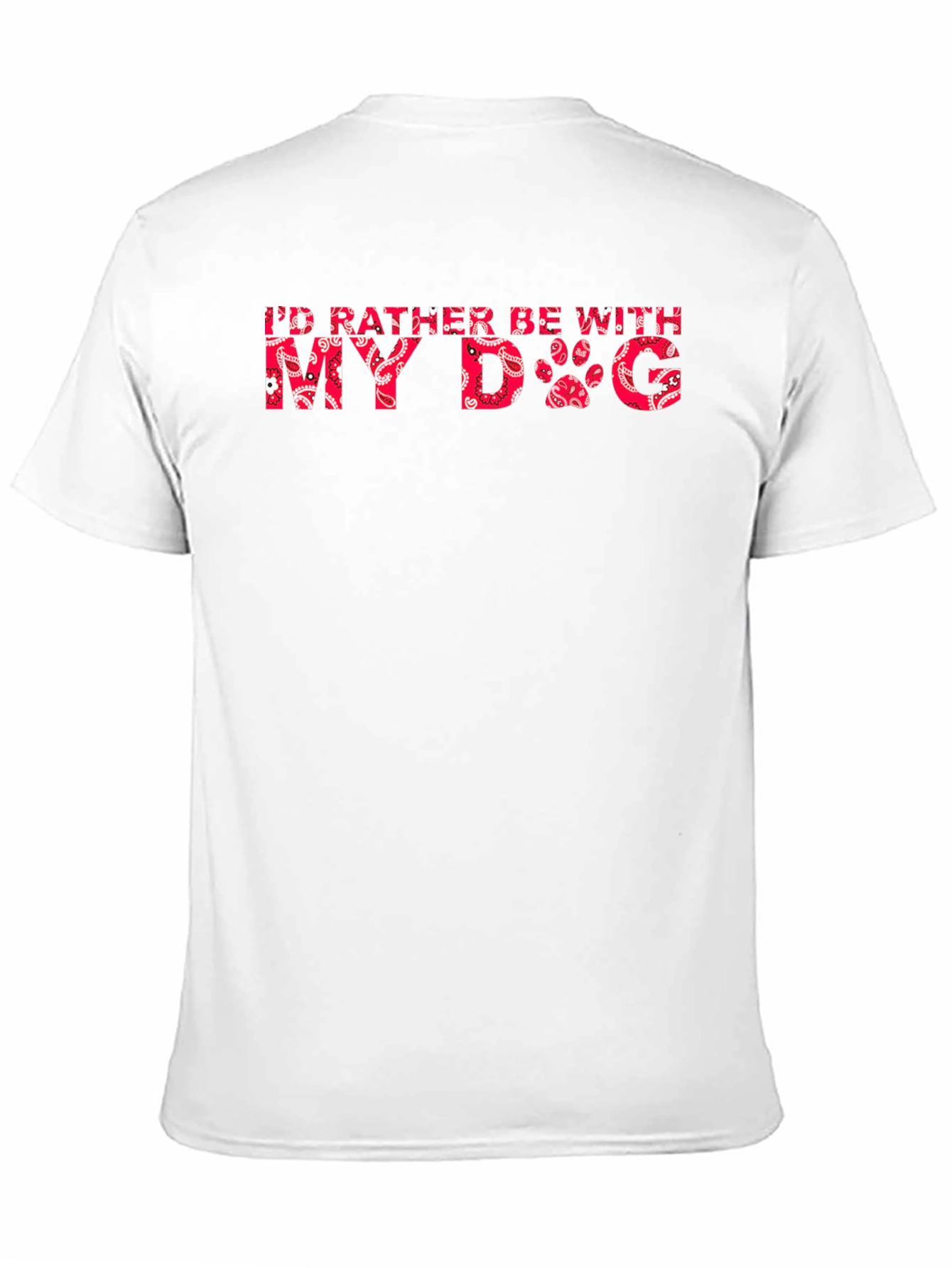 Black I'd Rather Be With My Dog T-Shirt view 11