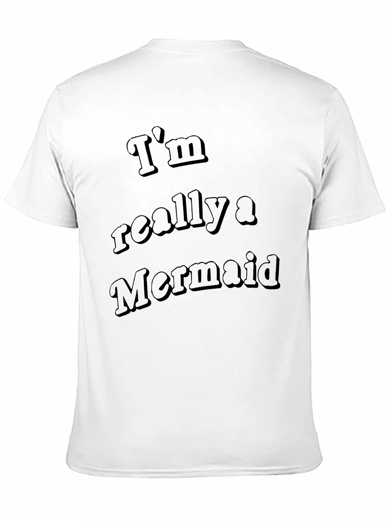 I'm Really a Mermaid Black T-Shirt - 11