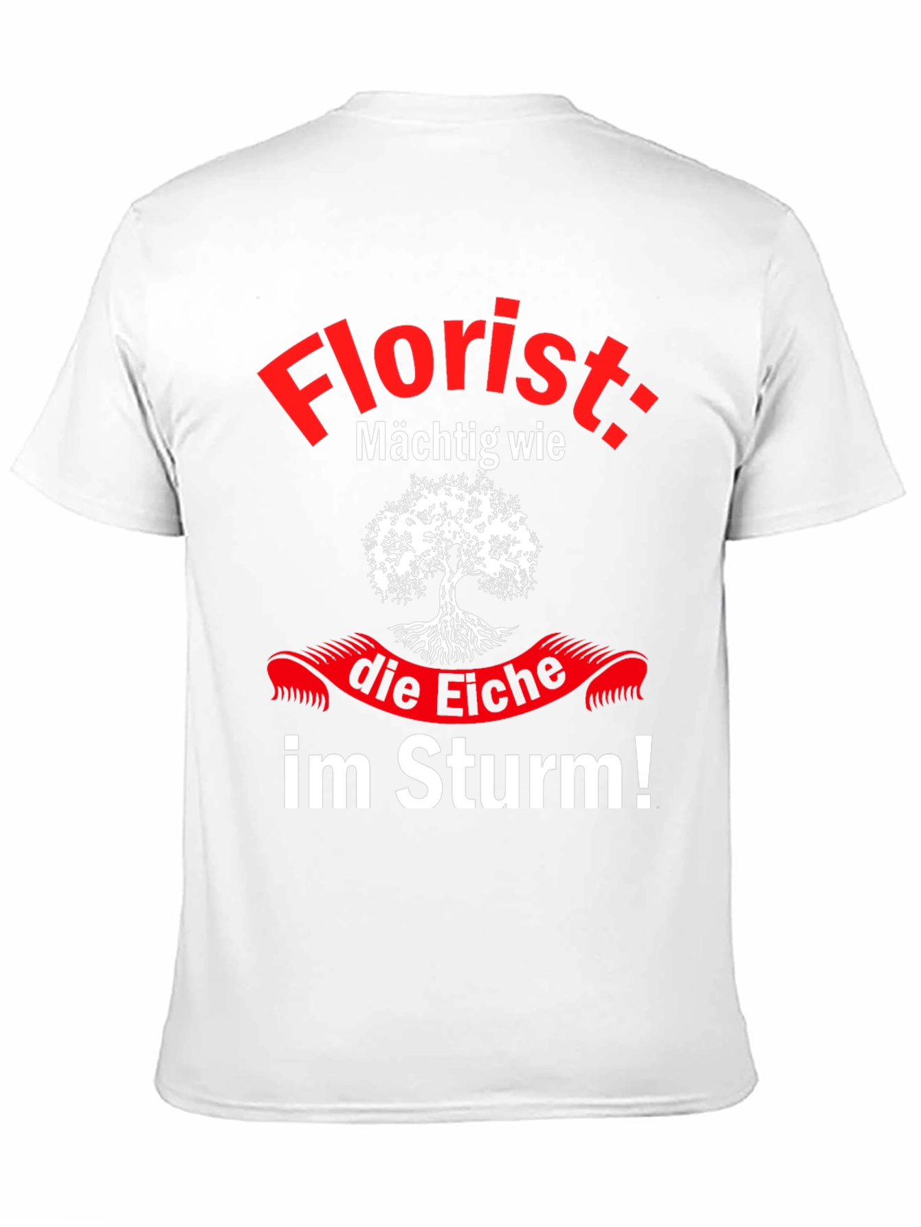 Black Florist Powerful Like an Oak Tree T-Shirt view 11