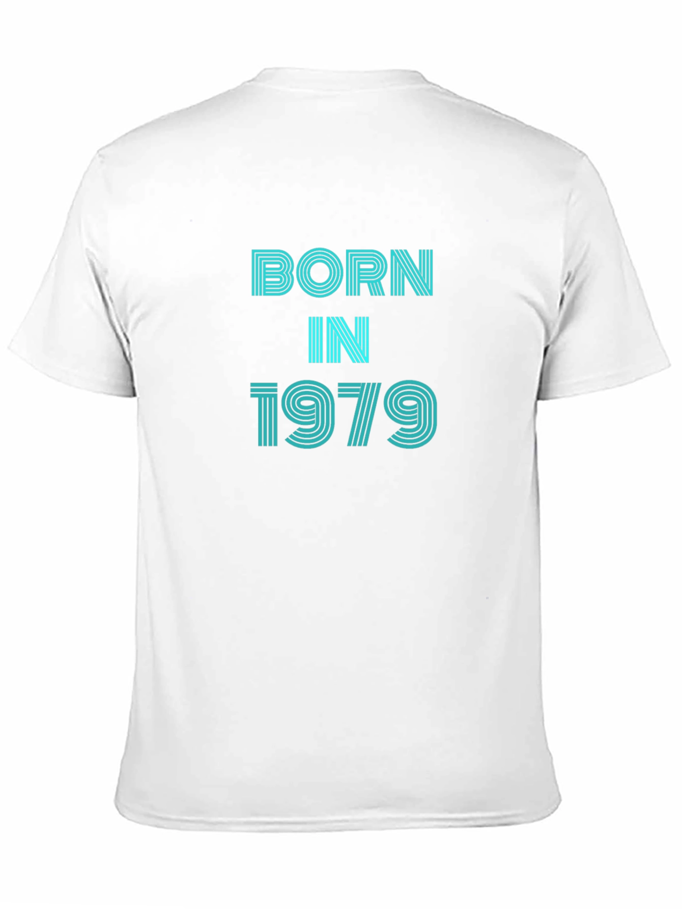 Black Born in 1979 Graphic Tee - Retro Birthday T-Shirt view 11