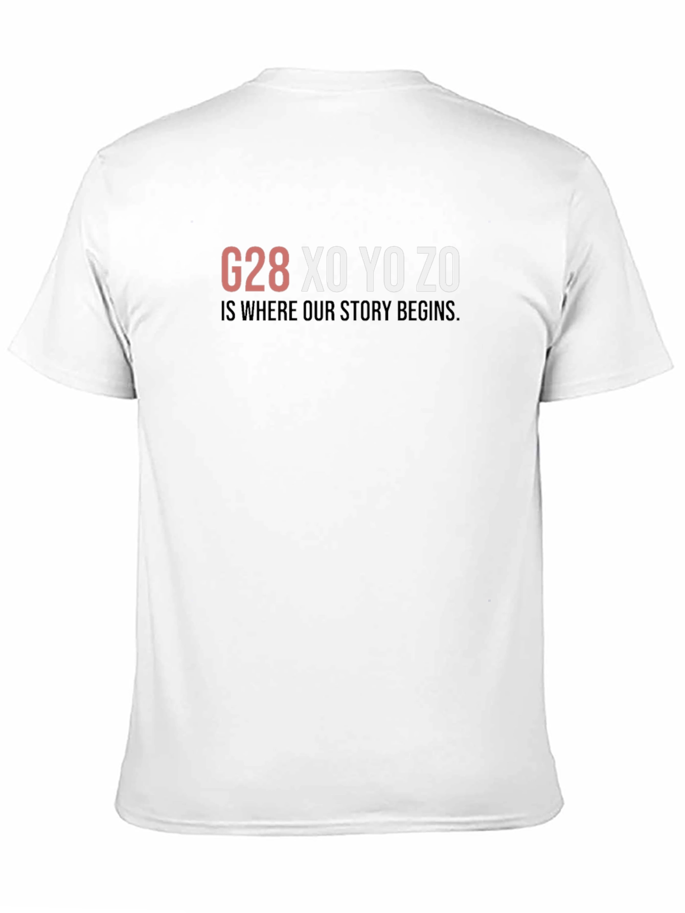 Black G28 XO YO ZO Graphic T-Shirt - Where Our Story Begins view 11